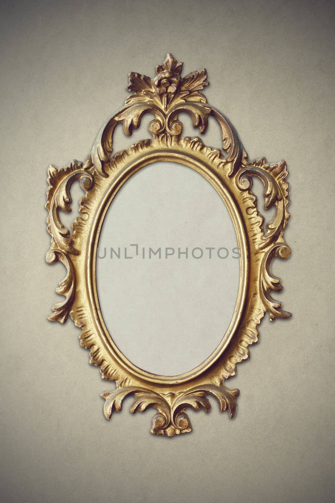 Baroque picture frame, copy space