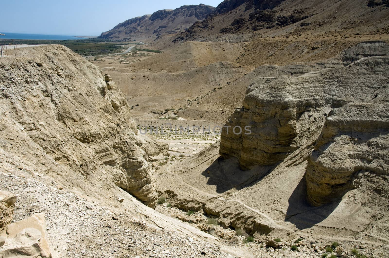 Israel desert, the finding place of the oldest bible documents the dead sea rolls