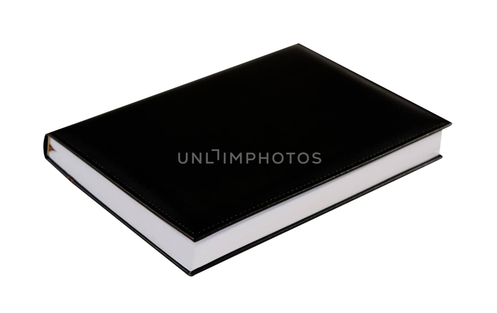 black note book and white paper on white 