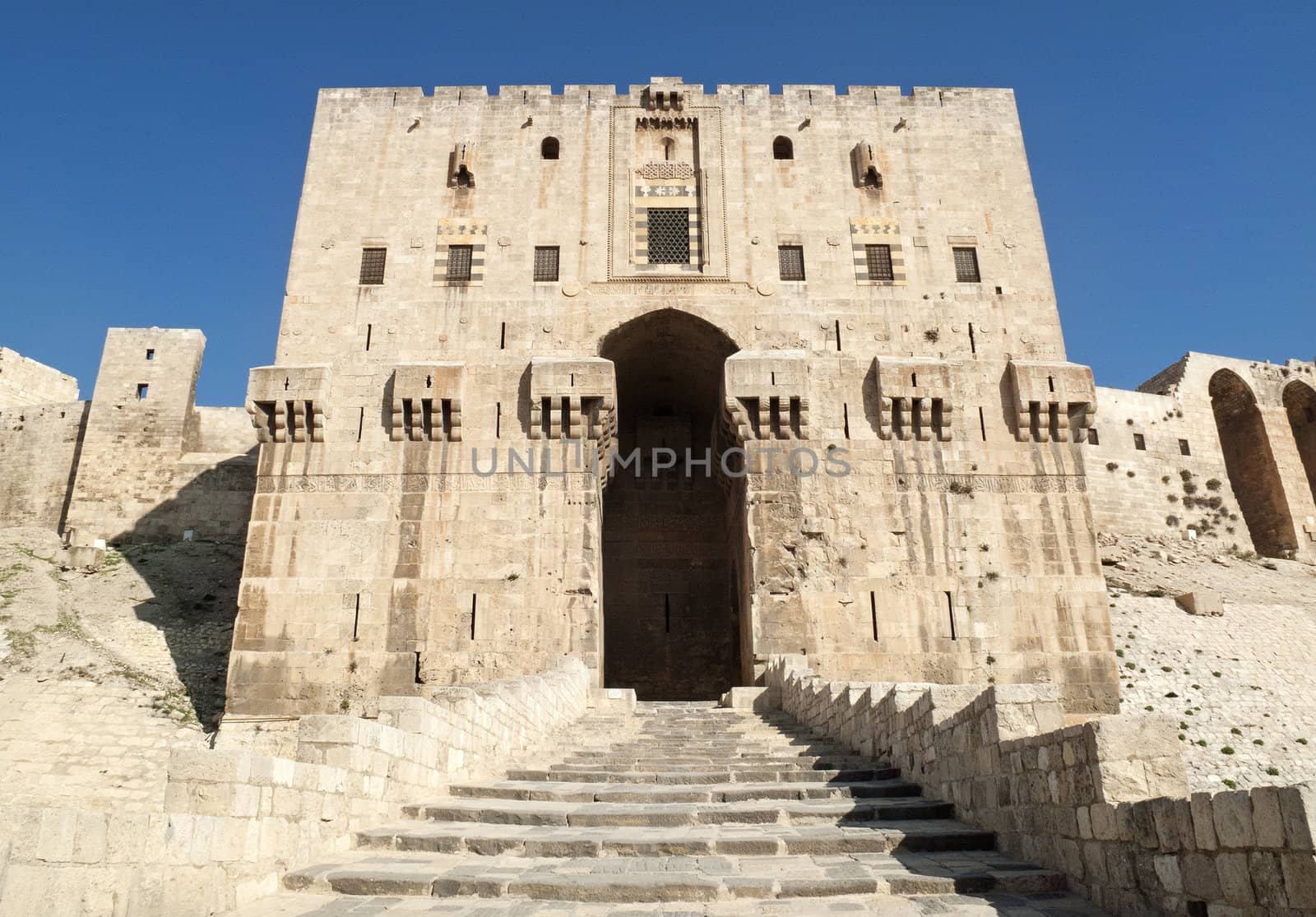 citadel gate in aleppo syria