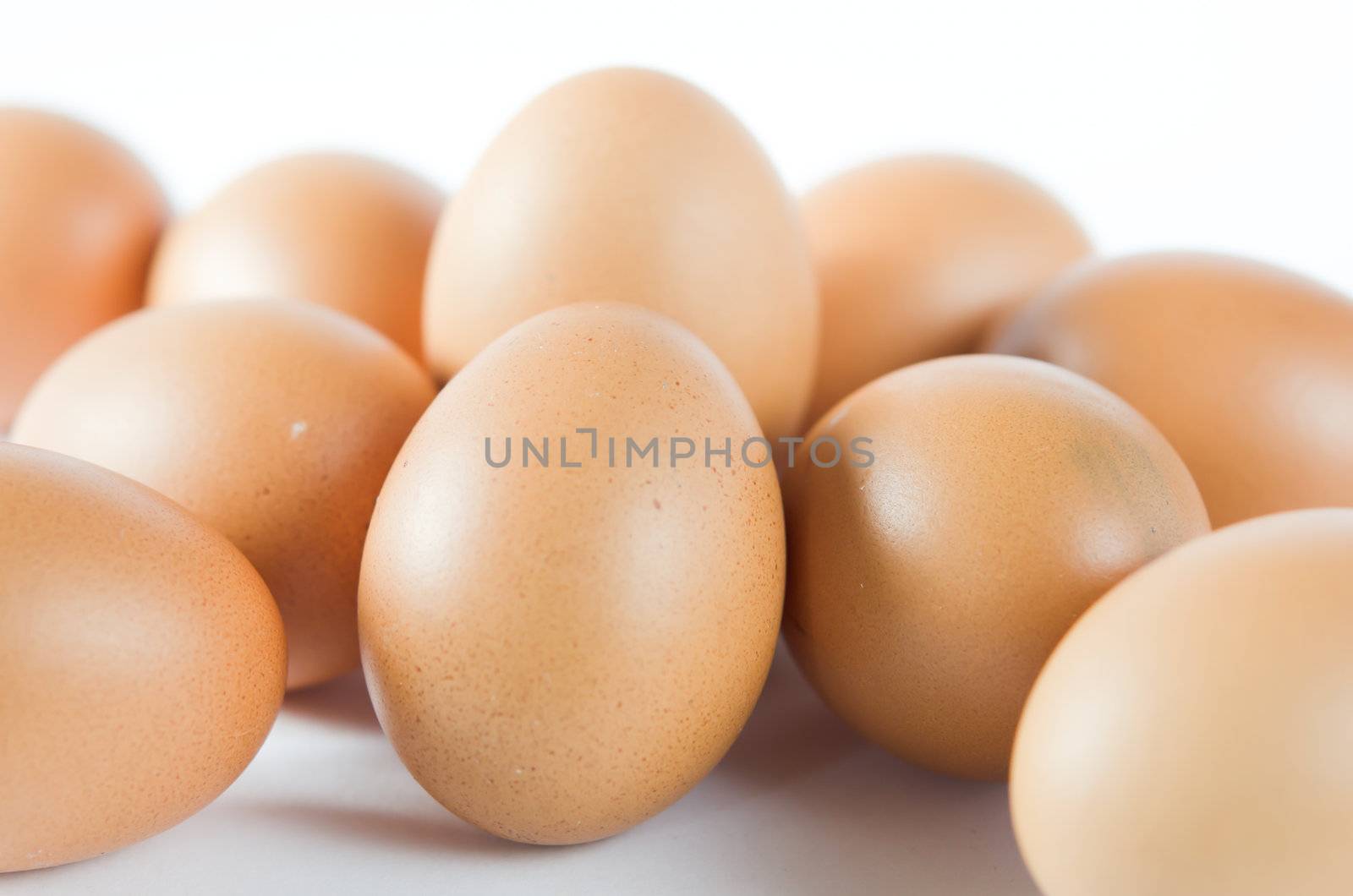 close up of brown eggs  , mamy eggs