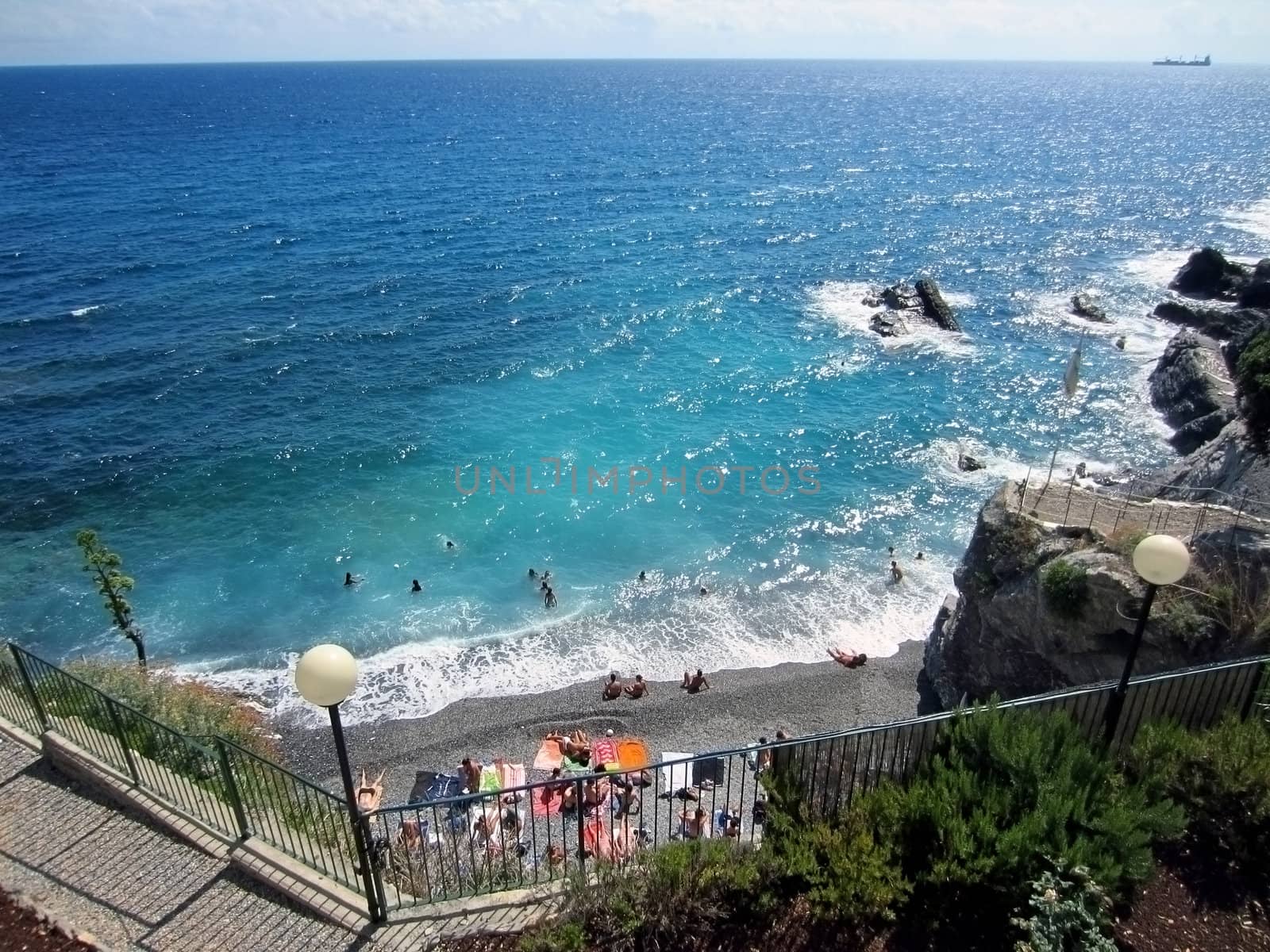 Coast of Italy in Liguria