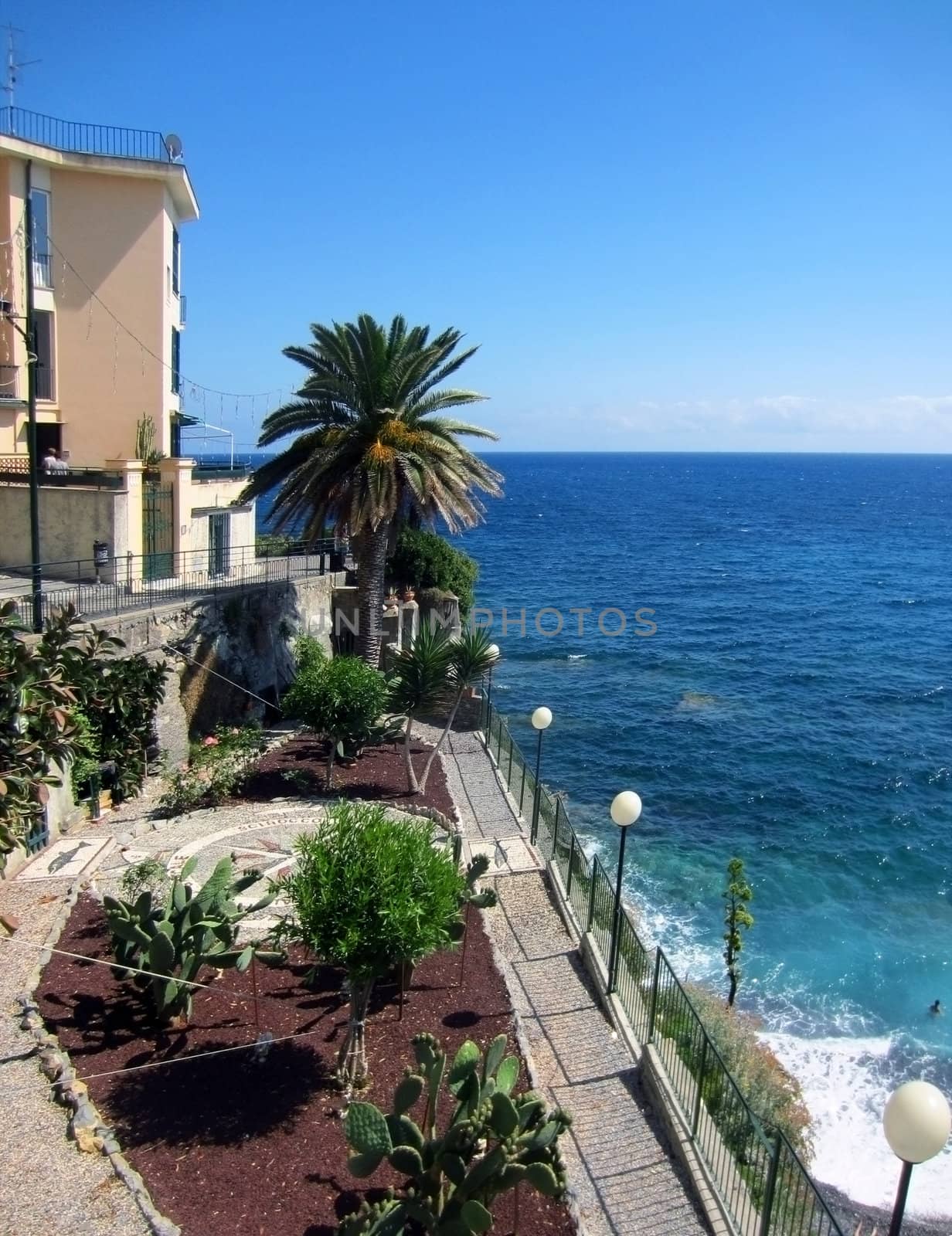 Coast of Italy in Liguria