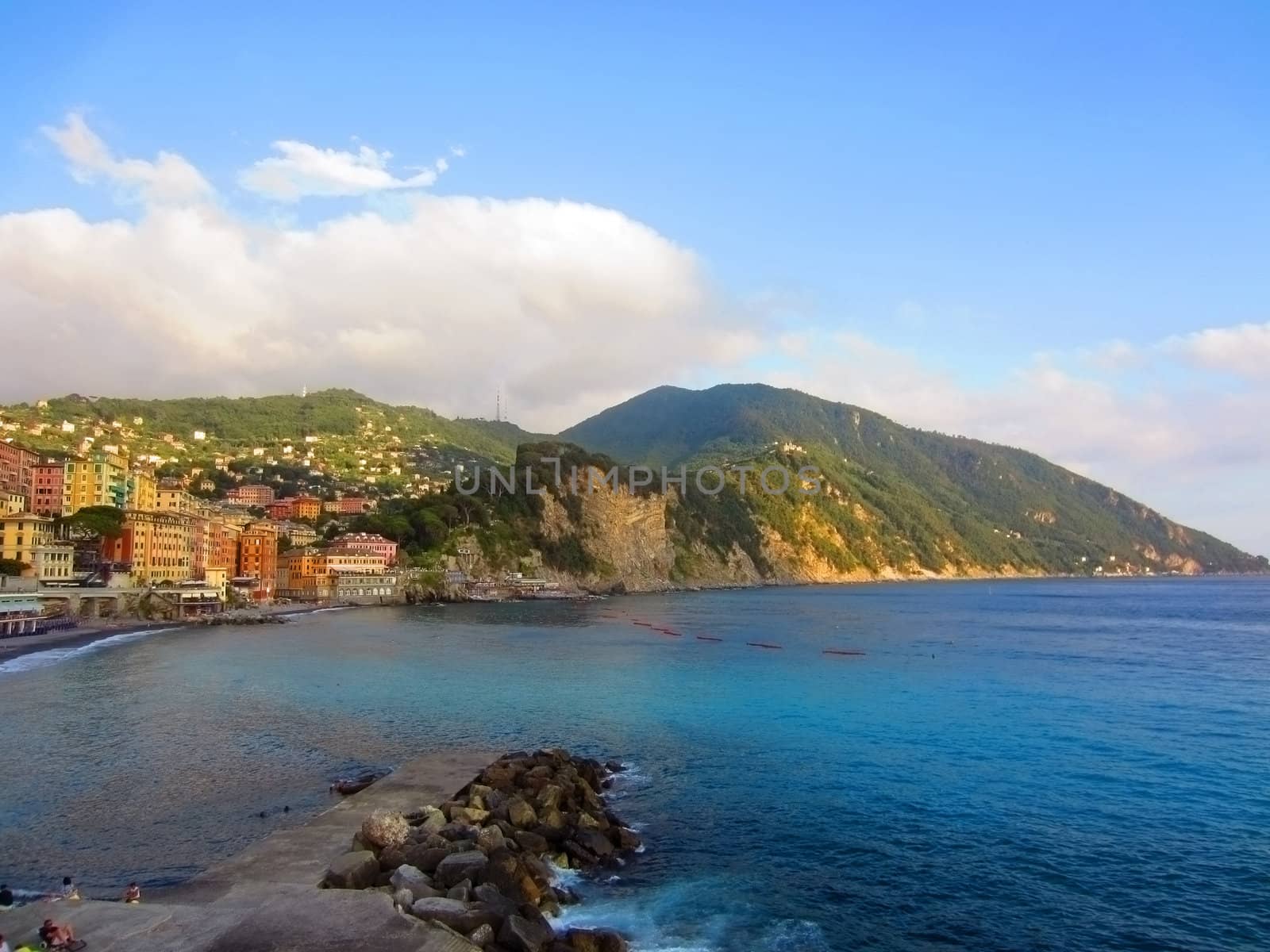 Coast of Italy in Liguria