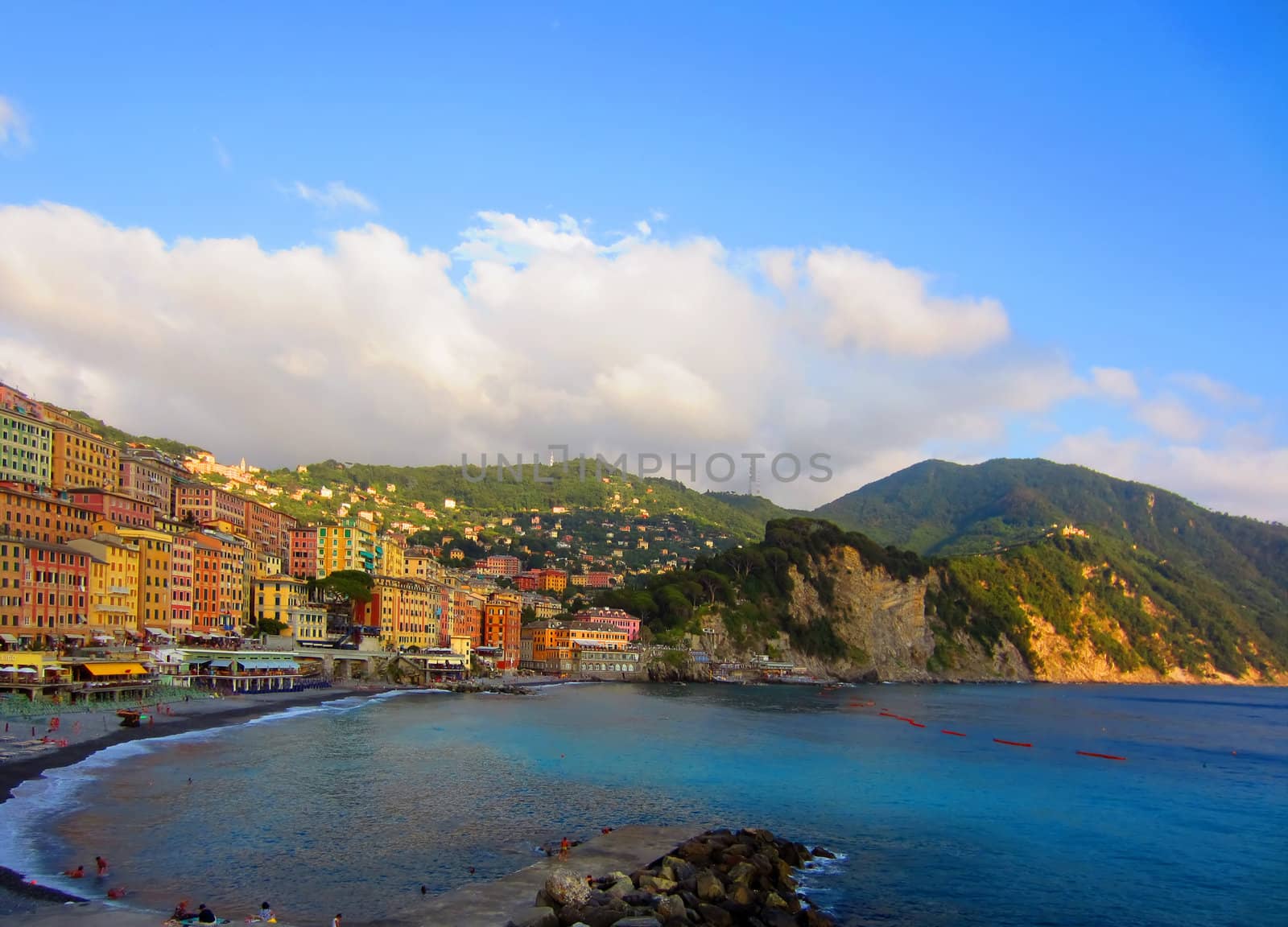 Coast of Italy in Liguria