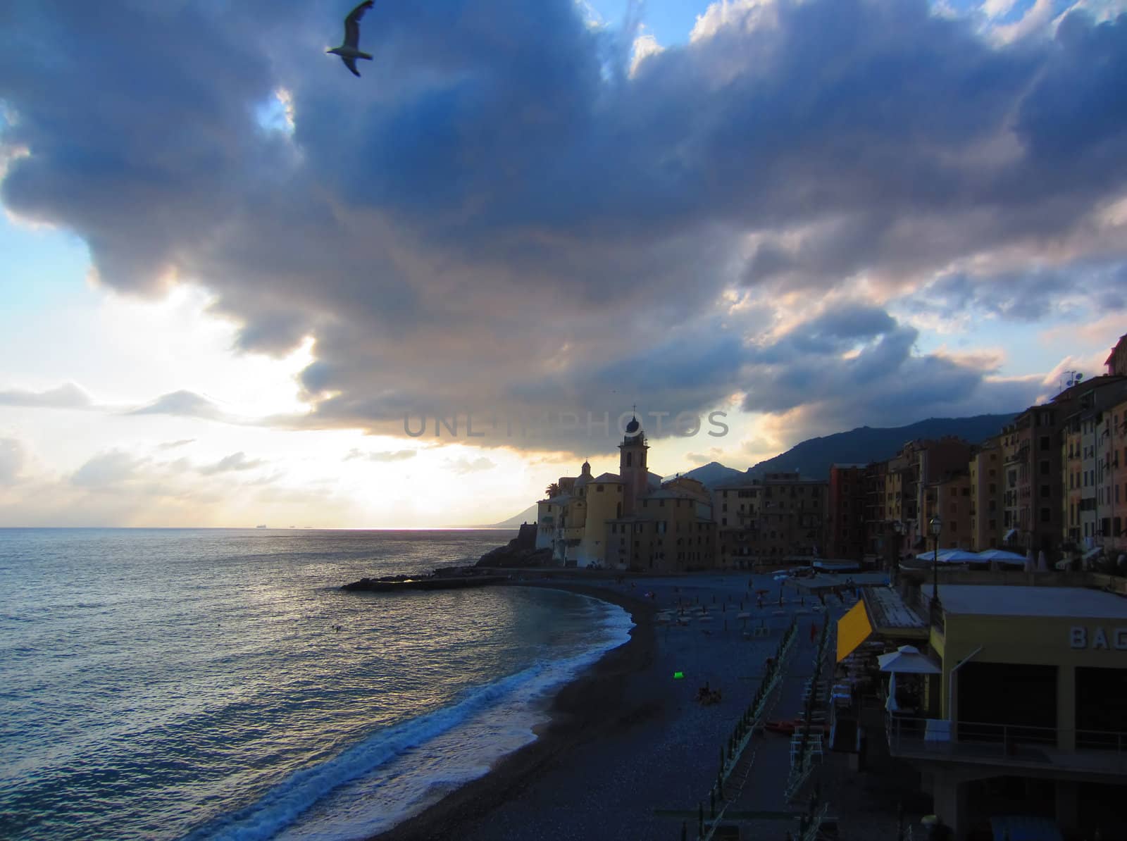 Coast of Italy in Liguria