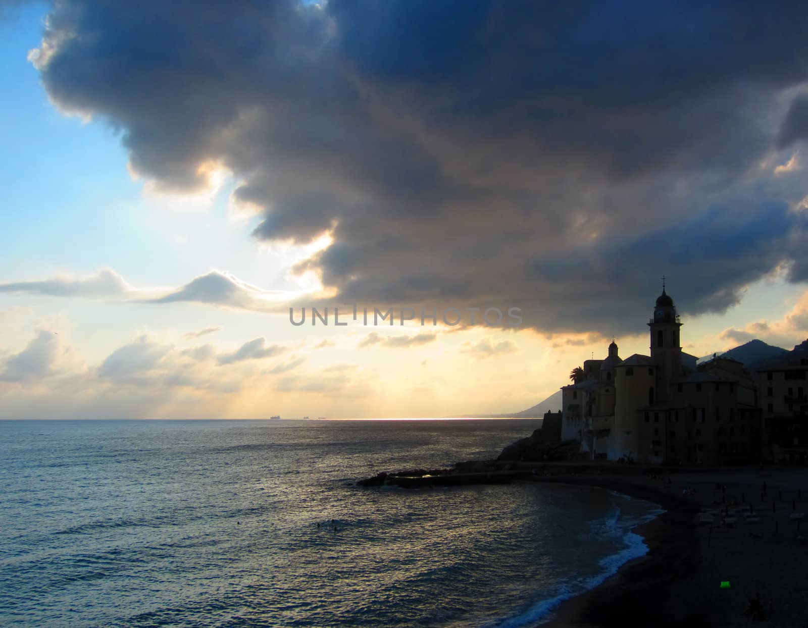 Coast of Italy in Liguria