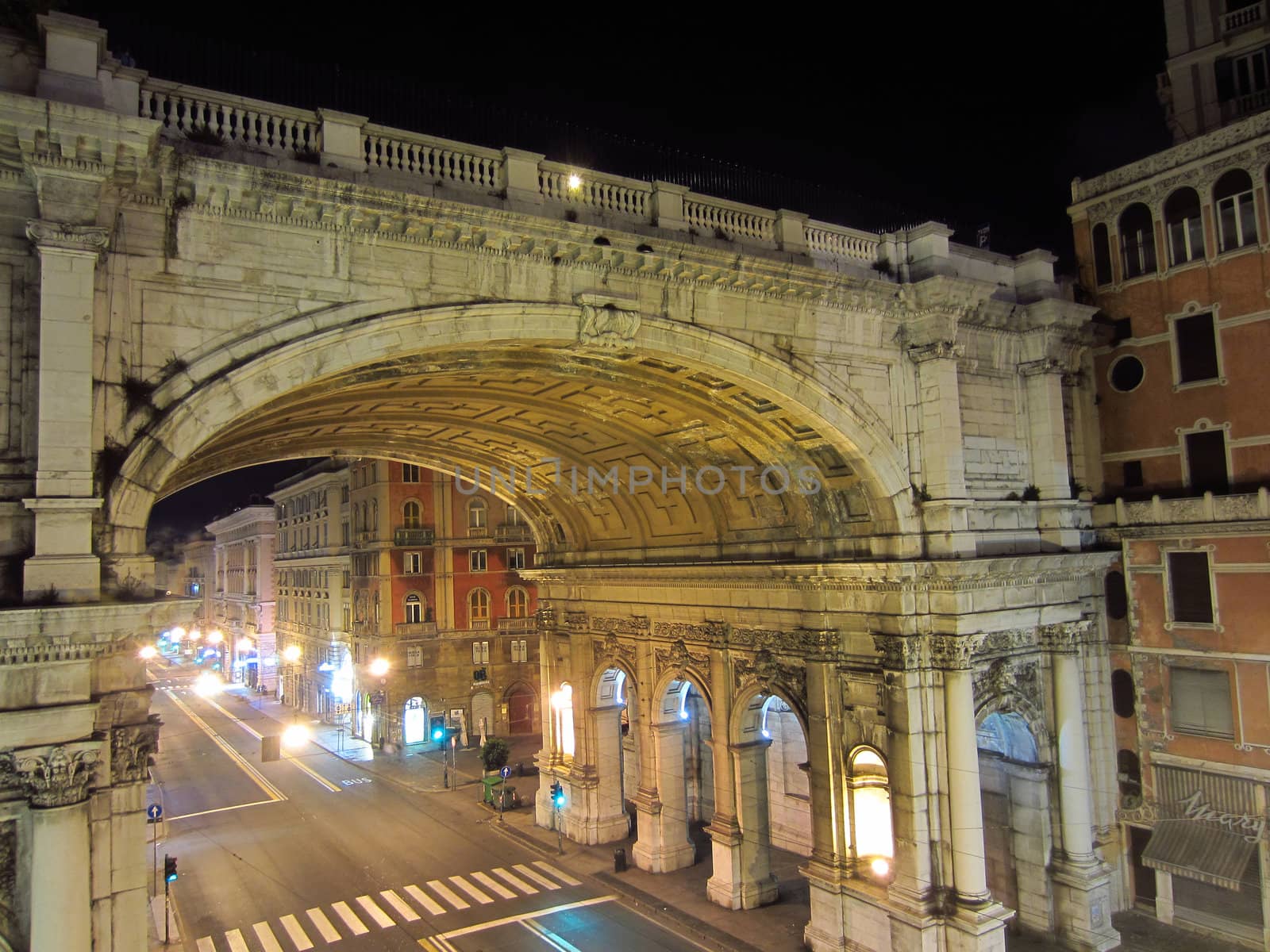 Night in Genoa, Italy by jol66