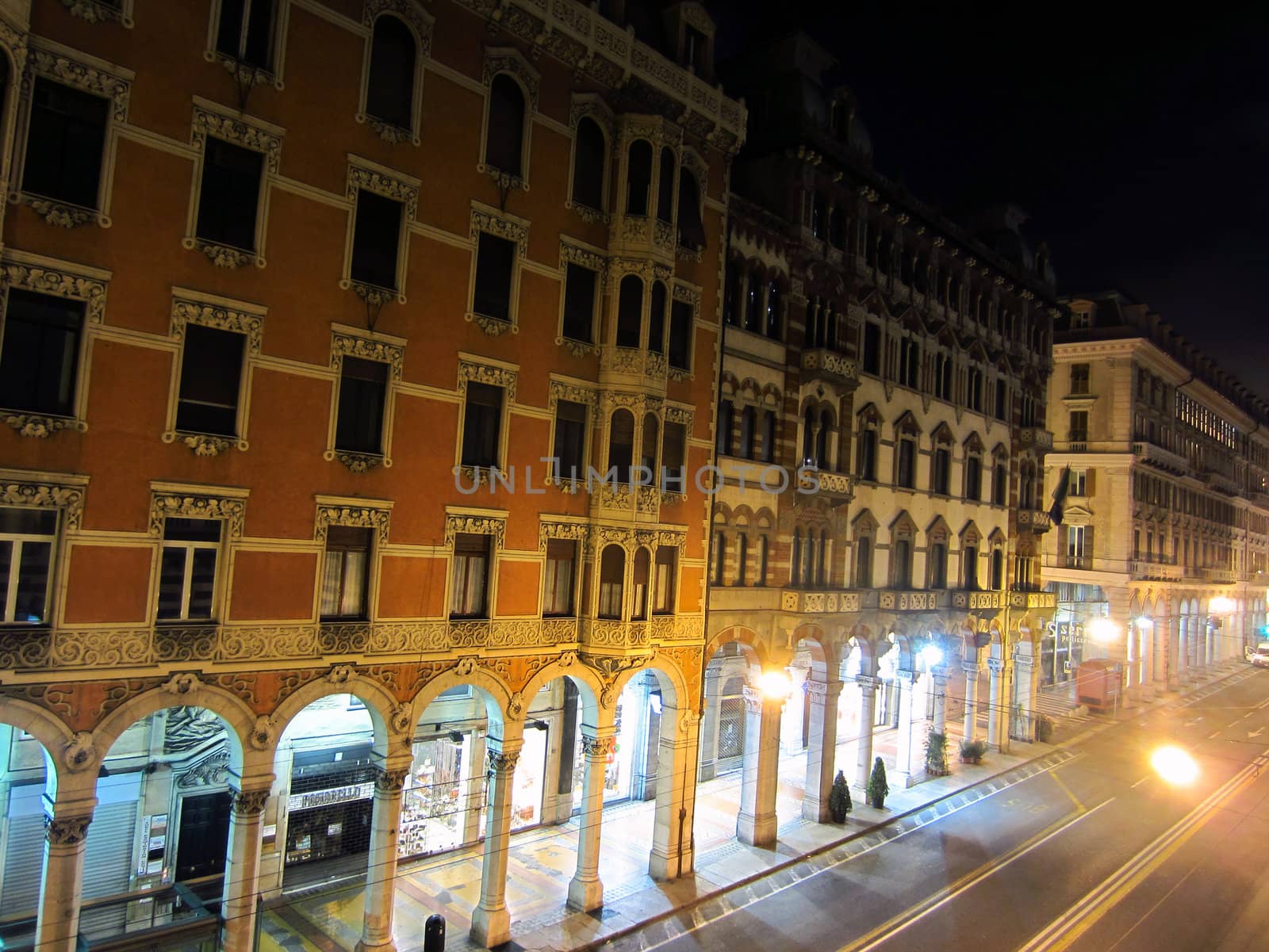 Night in Genoa, Italy by jol66