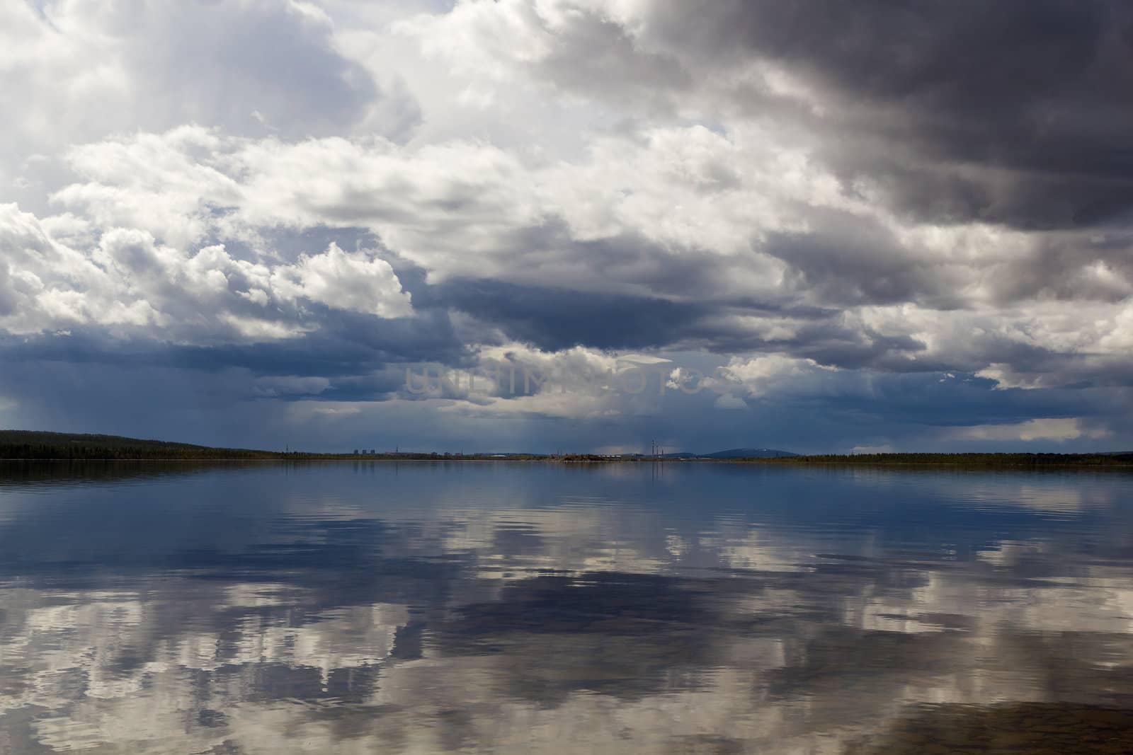 water landscape with clouds by pzRomashka