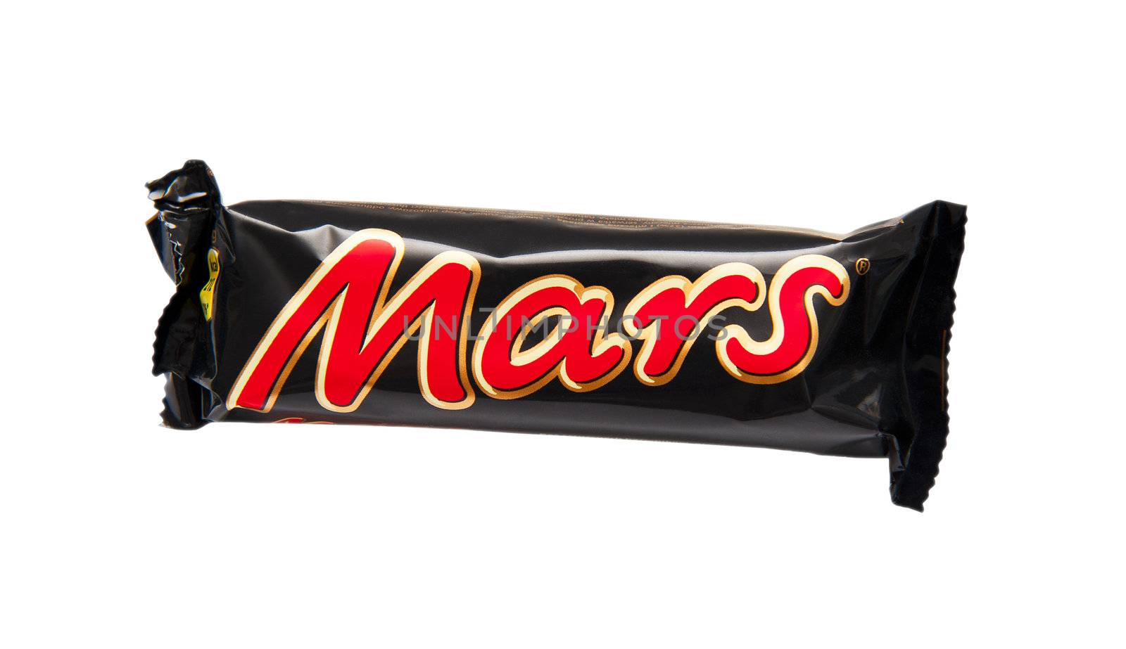 Mars Candy Bar isolated on the white background