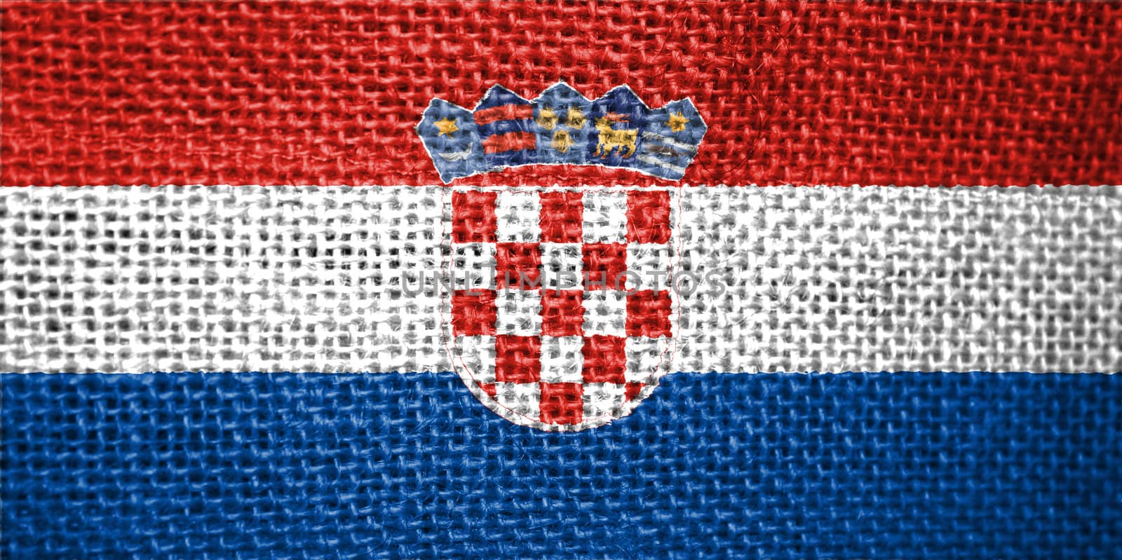 very big size illustration country flag of croatia