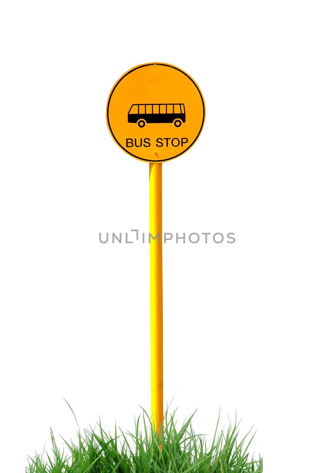 bus stop sign isolated by anankkml