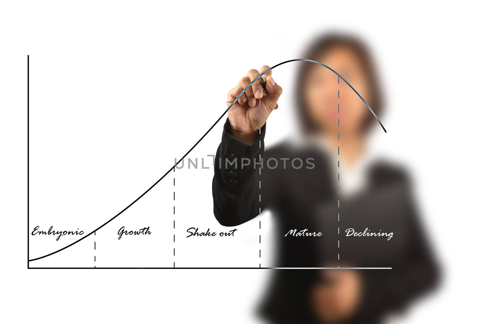 working women write business life cycle graph