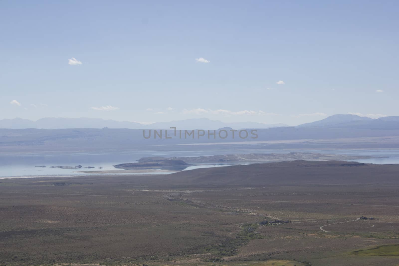 Aerial of Mono Lake California USA by jeremywhat