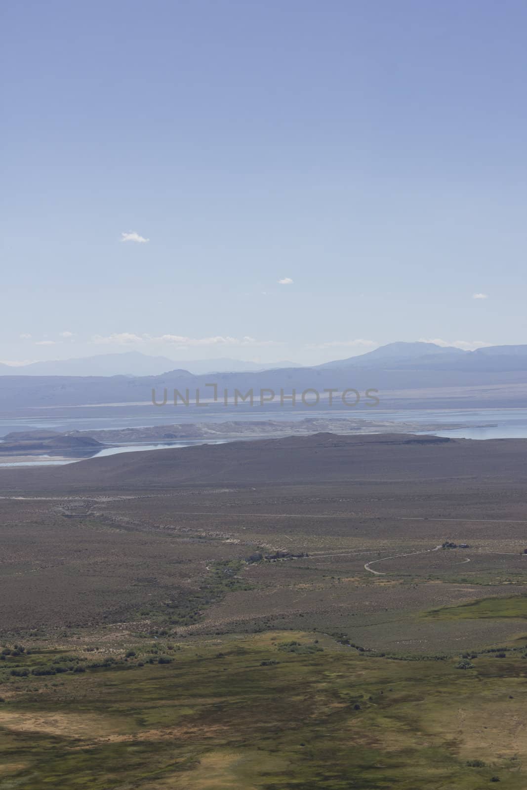 Aerial of Mono Lake California USA by jeremywhat