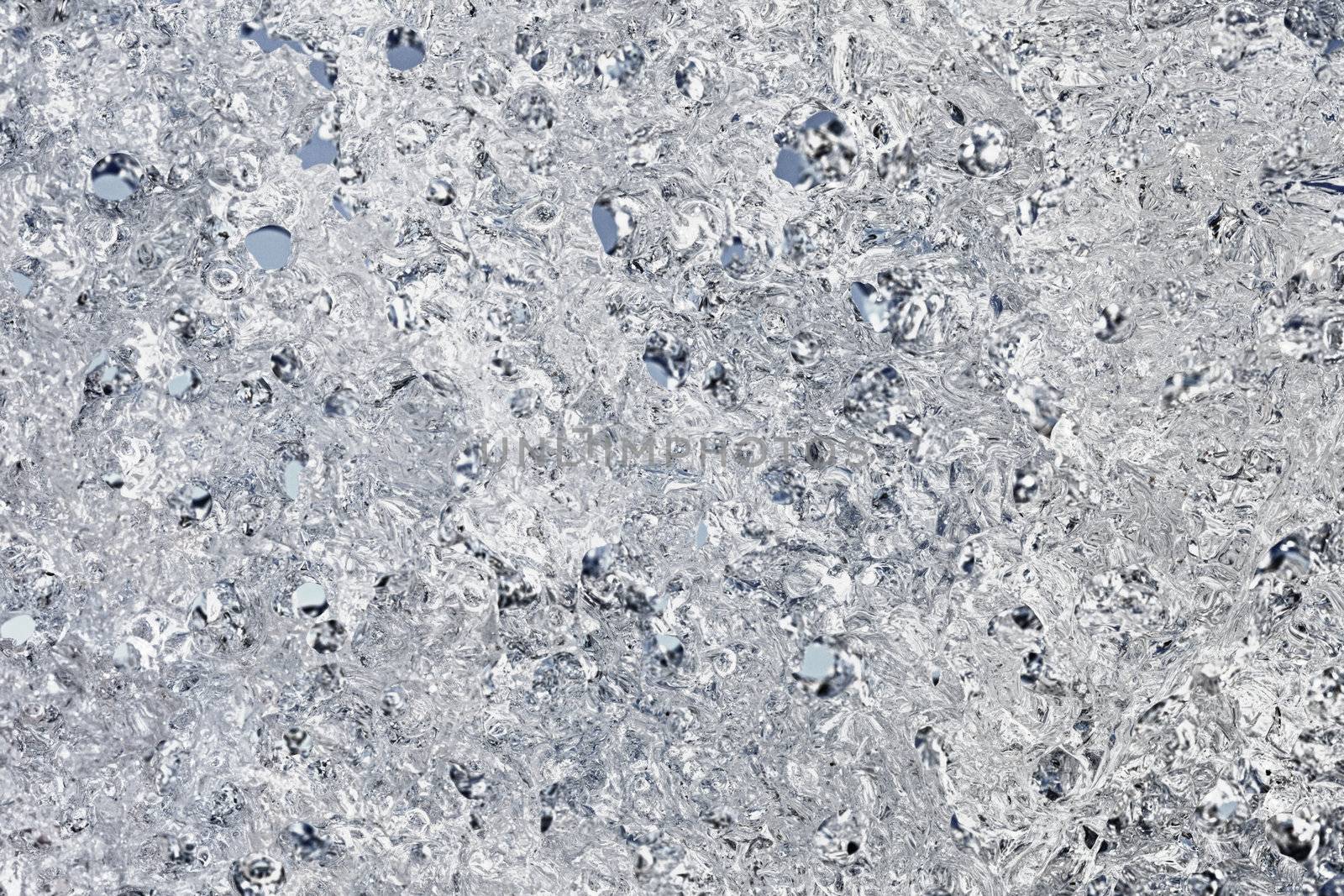 The surface of the spring ice - abstract background