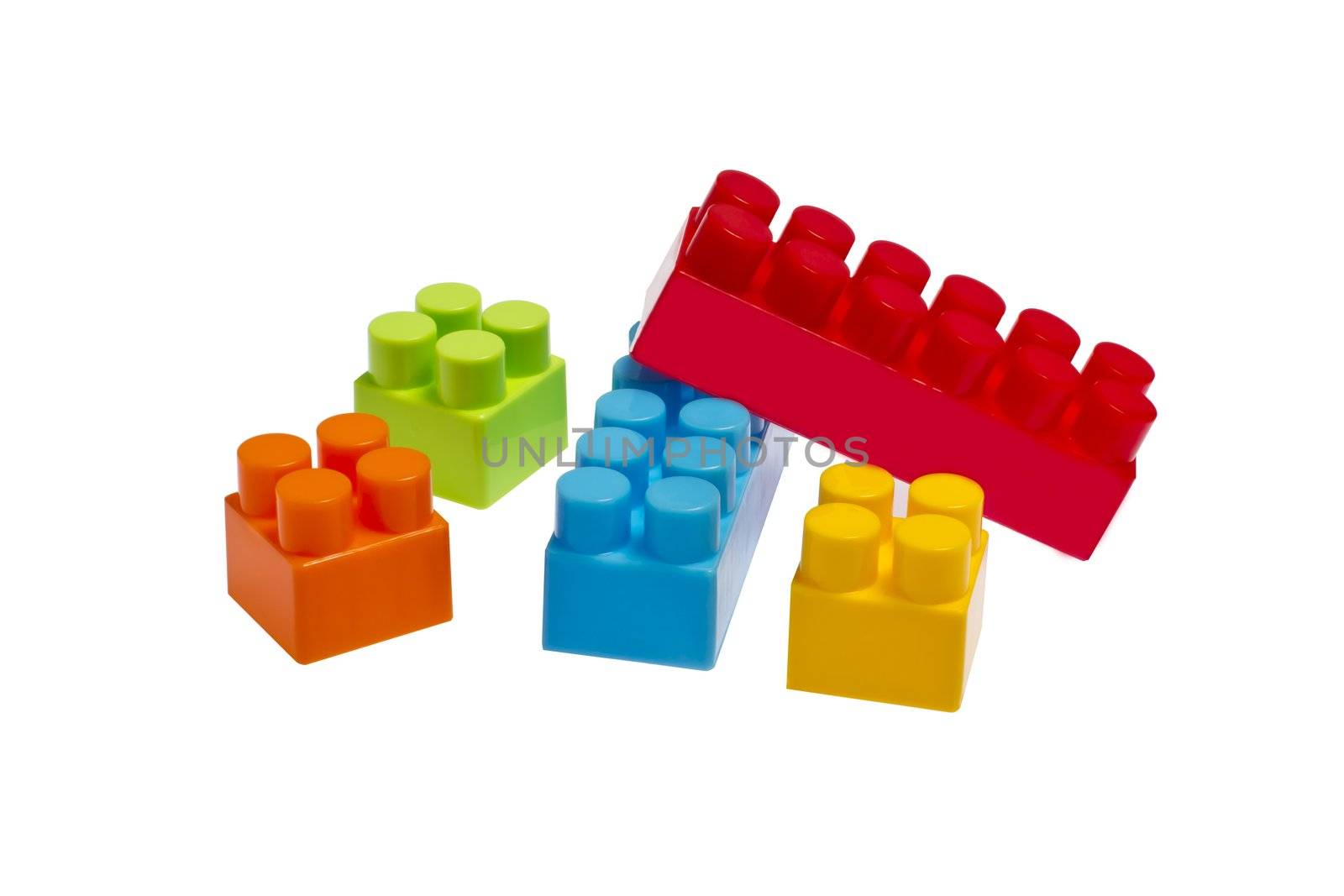 lego plastic toy blocks on white backgroud