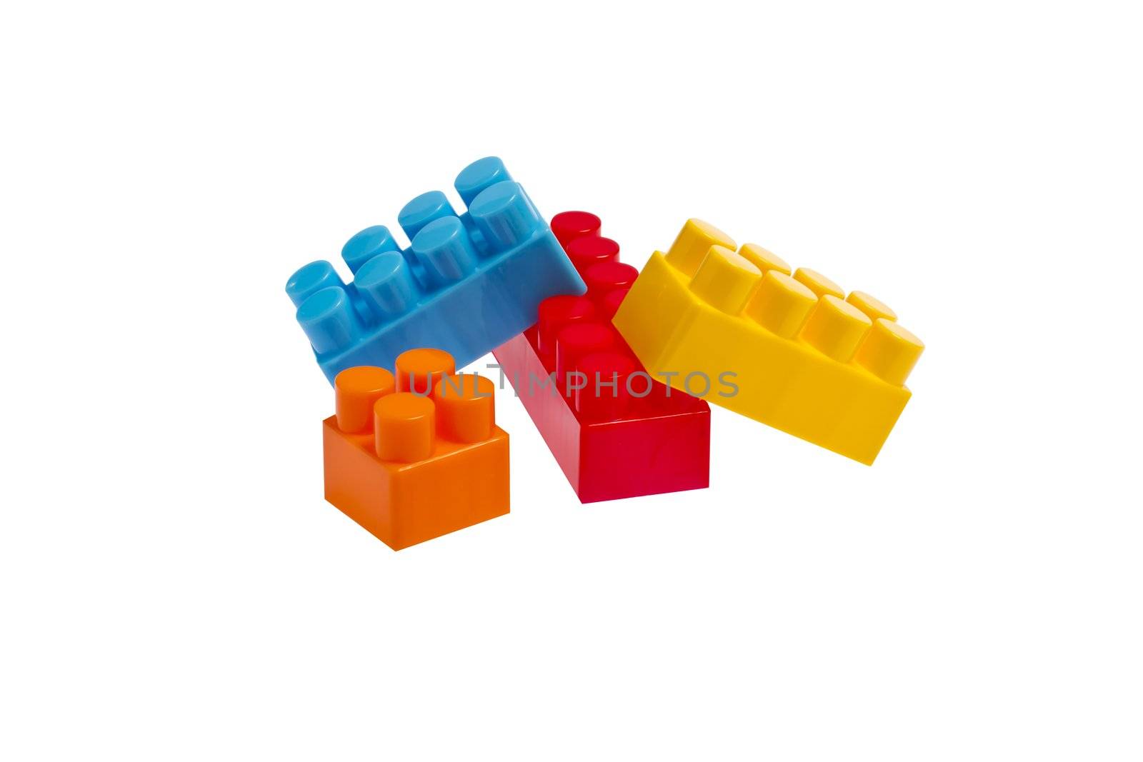 lego plastic toy blocks on white backgroud