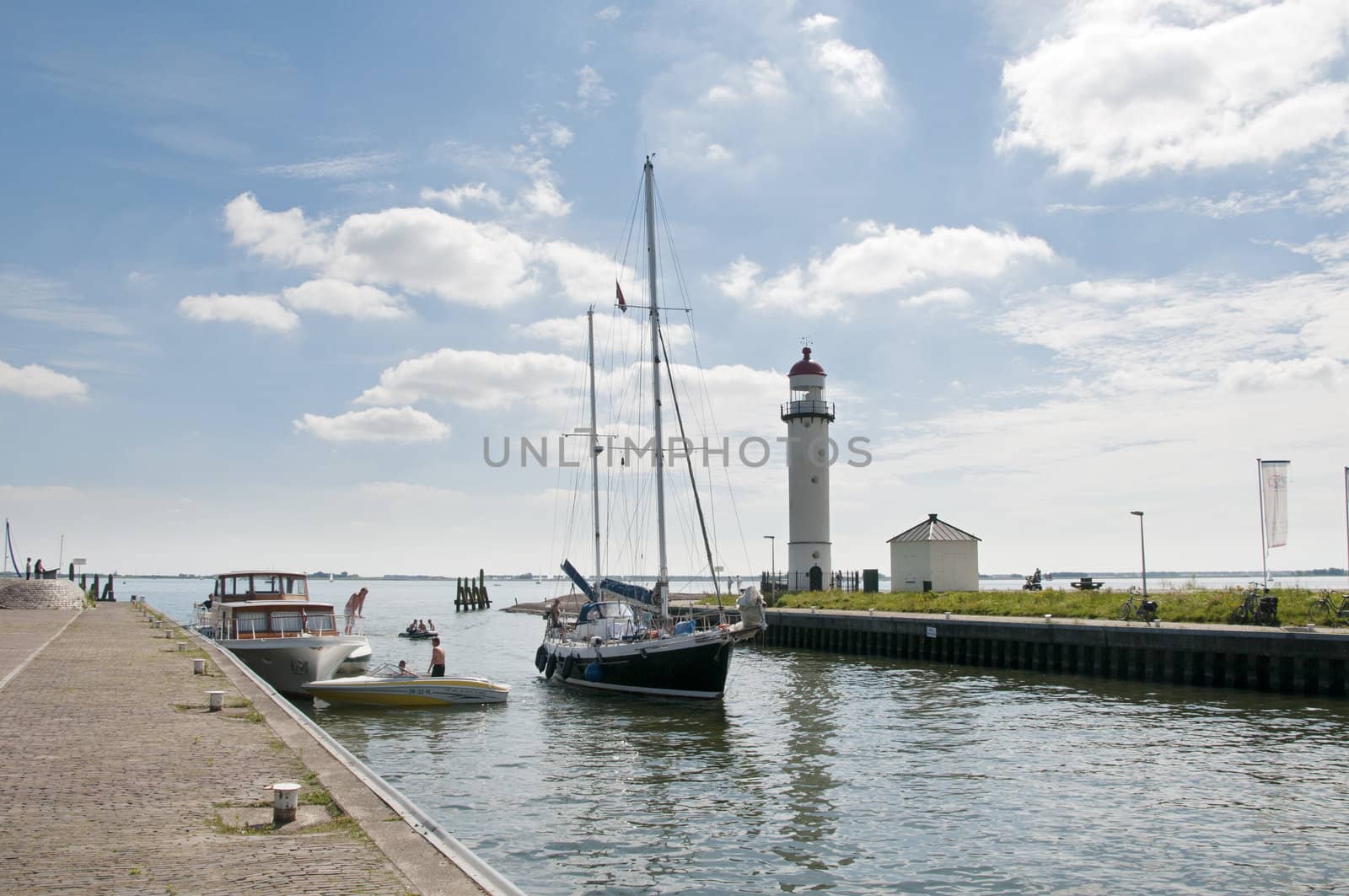 harbour in holland in the place Hellevoetsluis by compuinfoto