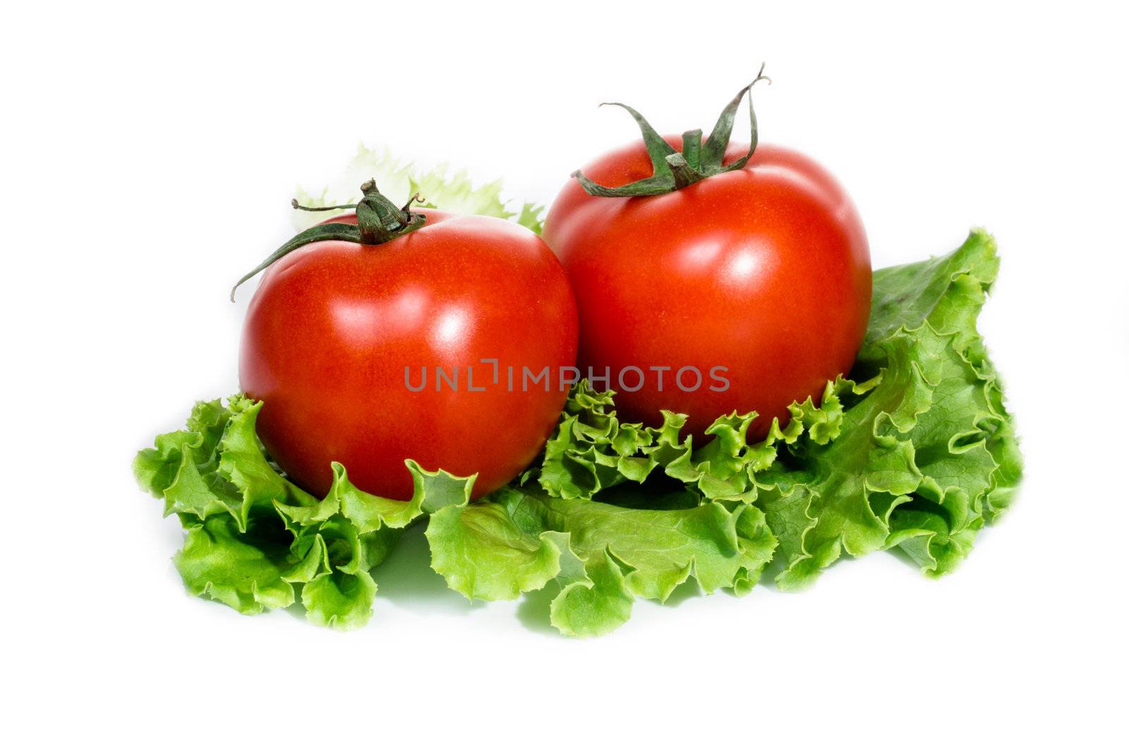 Fresh tomato, isolated on white background