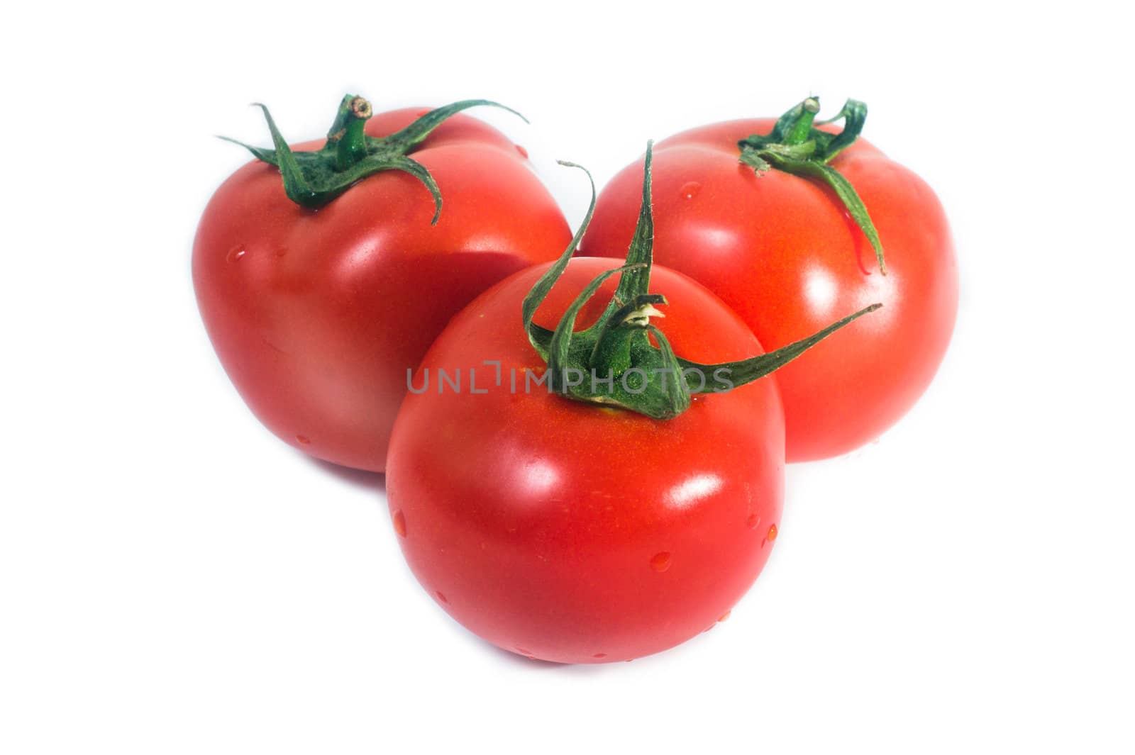 Fresh tomato, isolated on white background