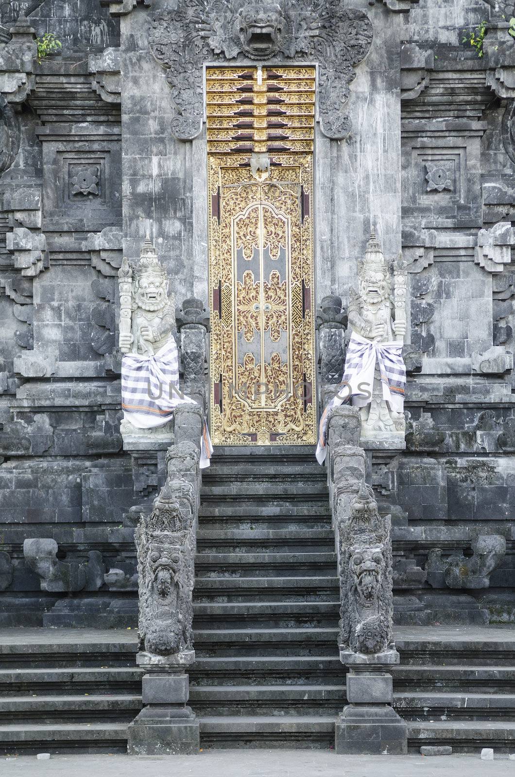 temple door in bali indonesia by jackmalipan