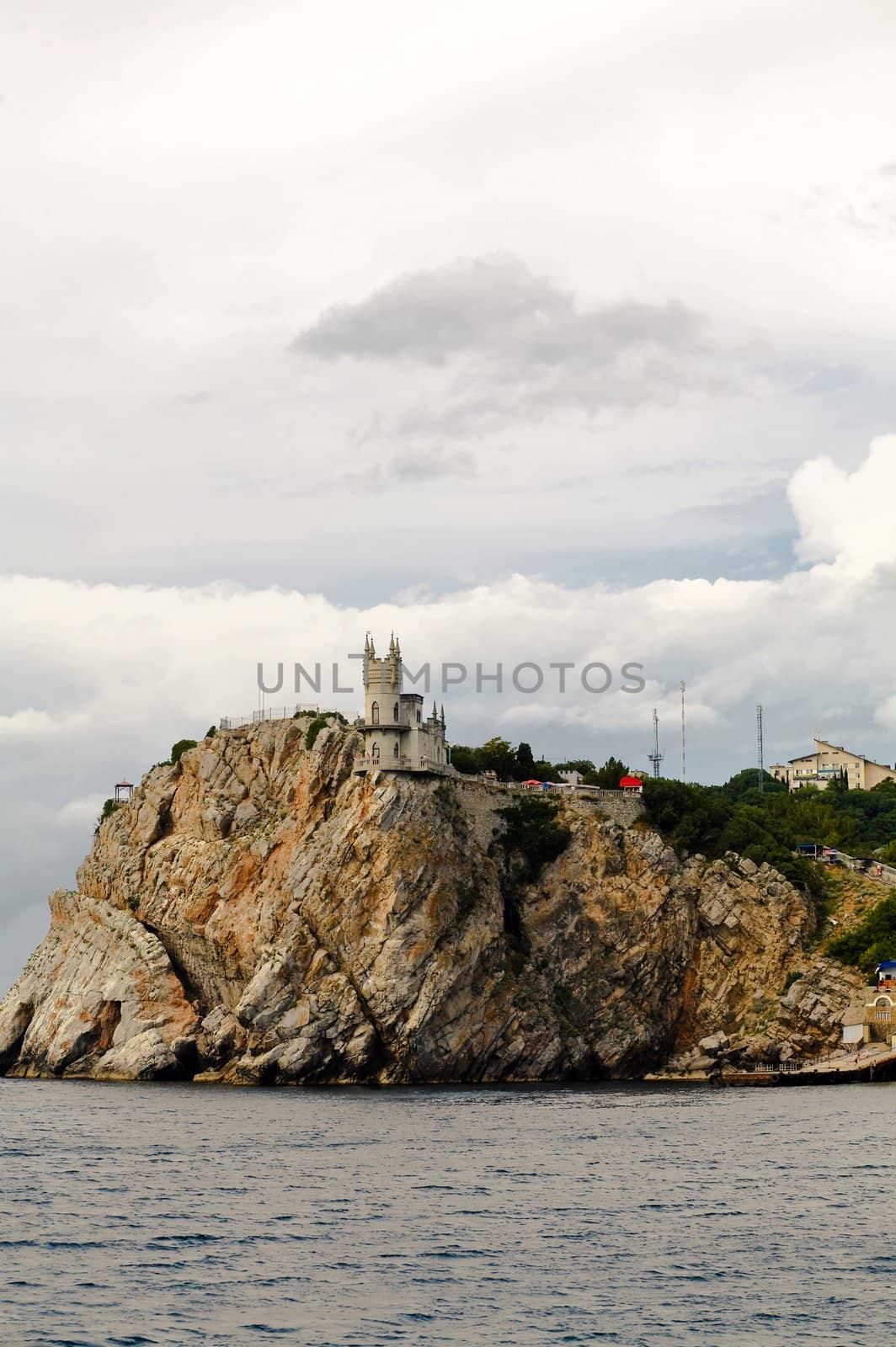 Castle on big cliff by velkol