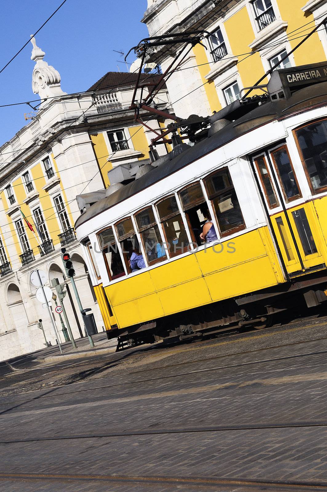 Vintage Trams such as these two are a common site in the Portuguese Capital of Lisbon - Portugal