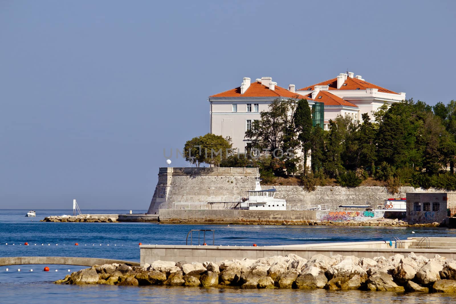 City of Zadar walls and waterfront by xbrchx