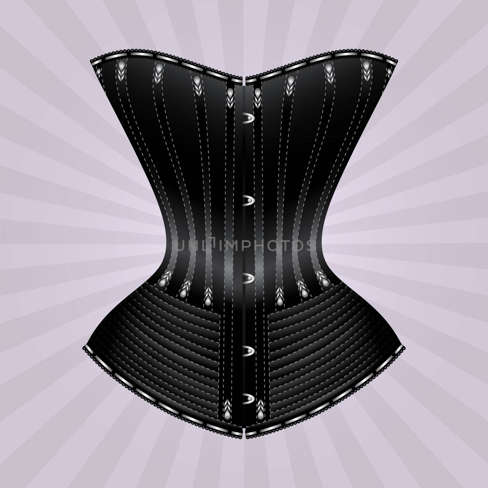 Black vector corset by wertaw