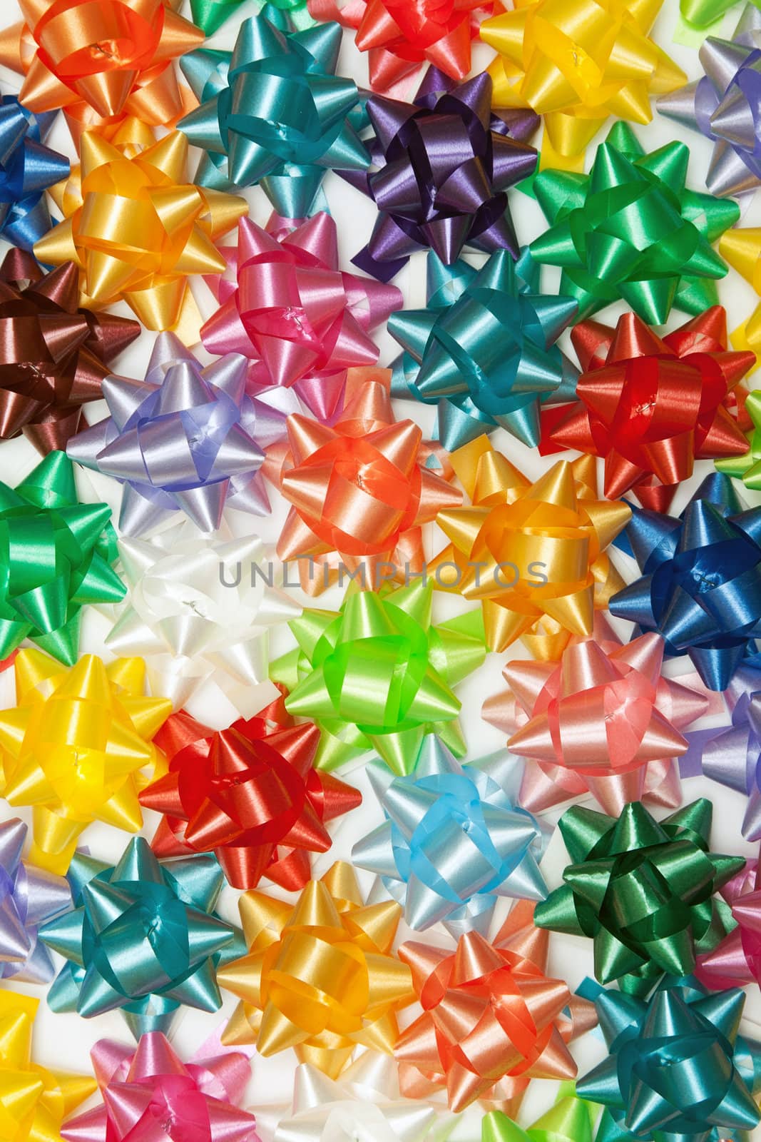 background color of gift ribbons and flowers