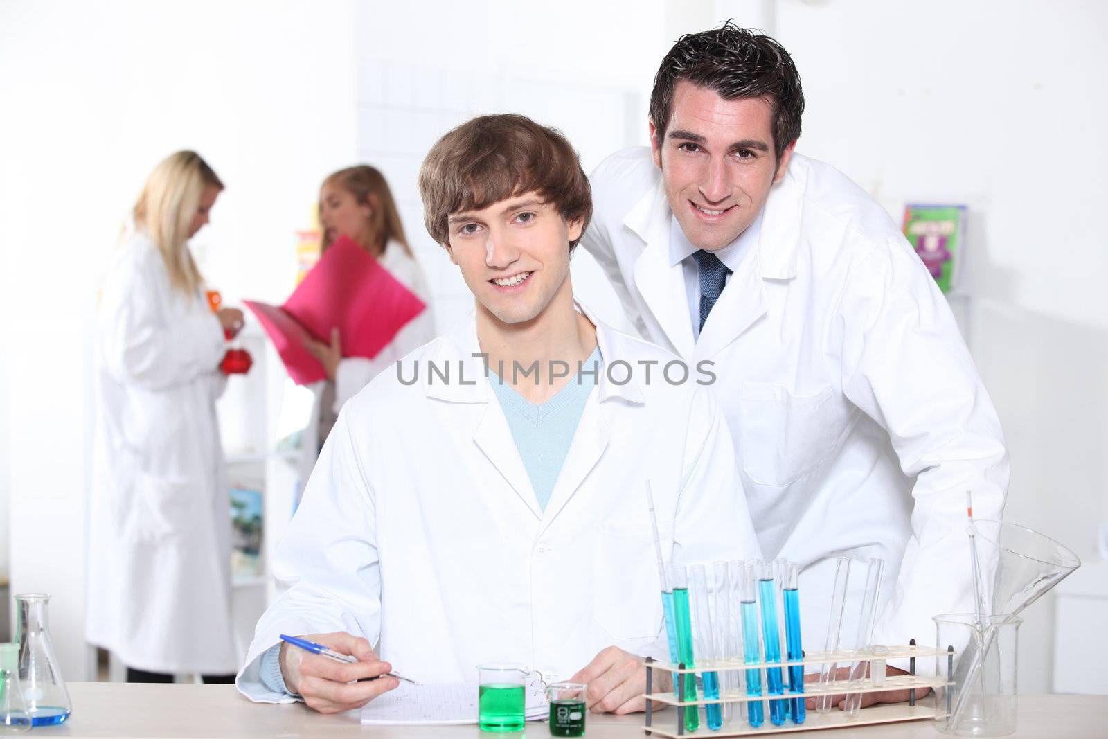 Students in lab