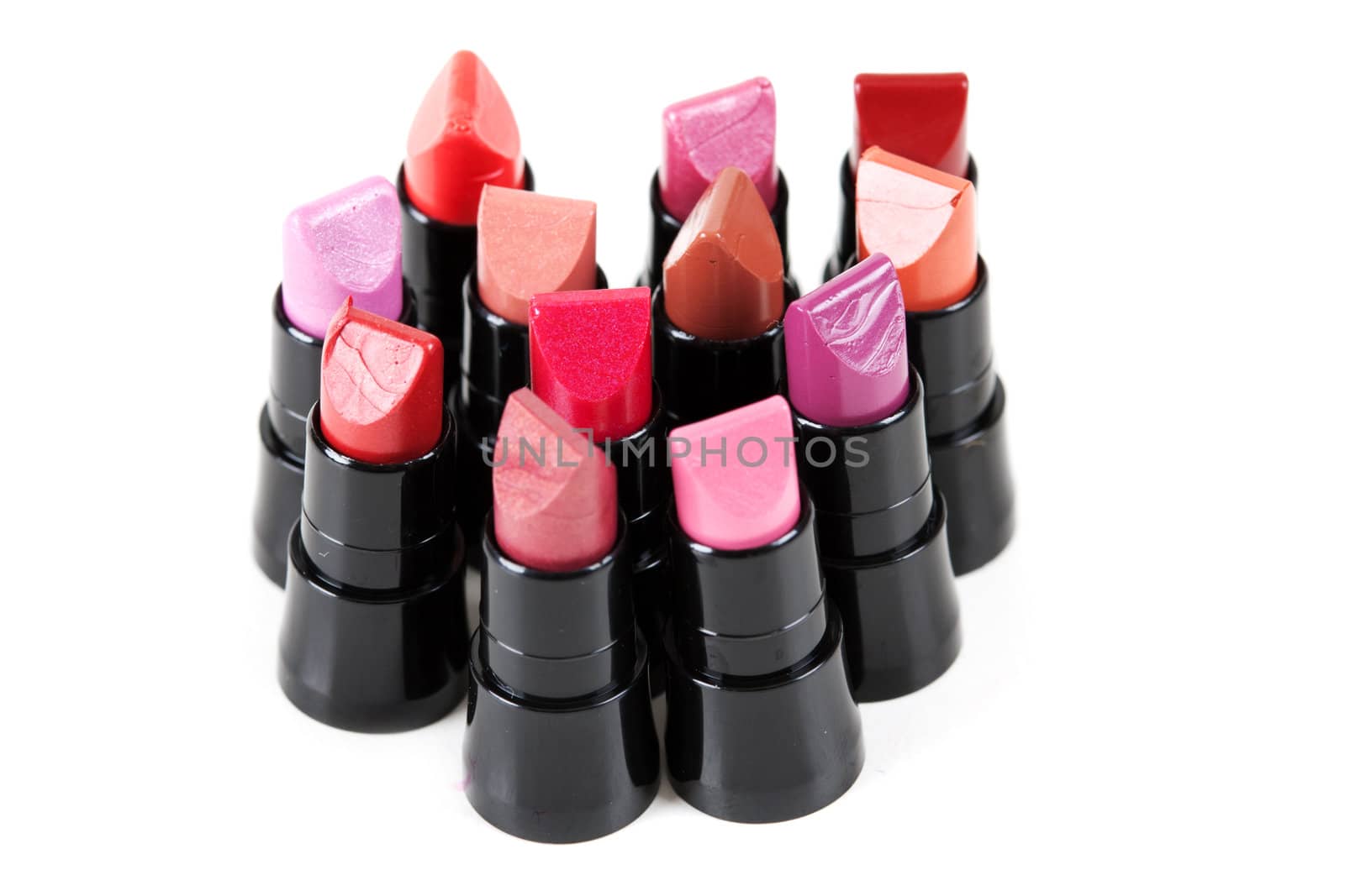 little lipstick mounted on a white background