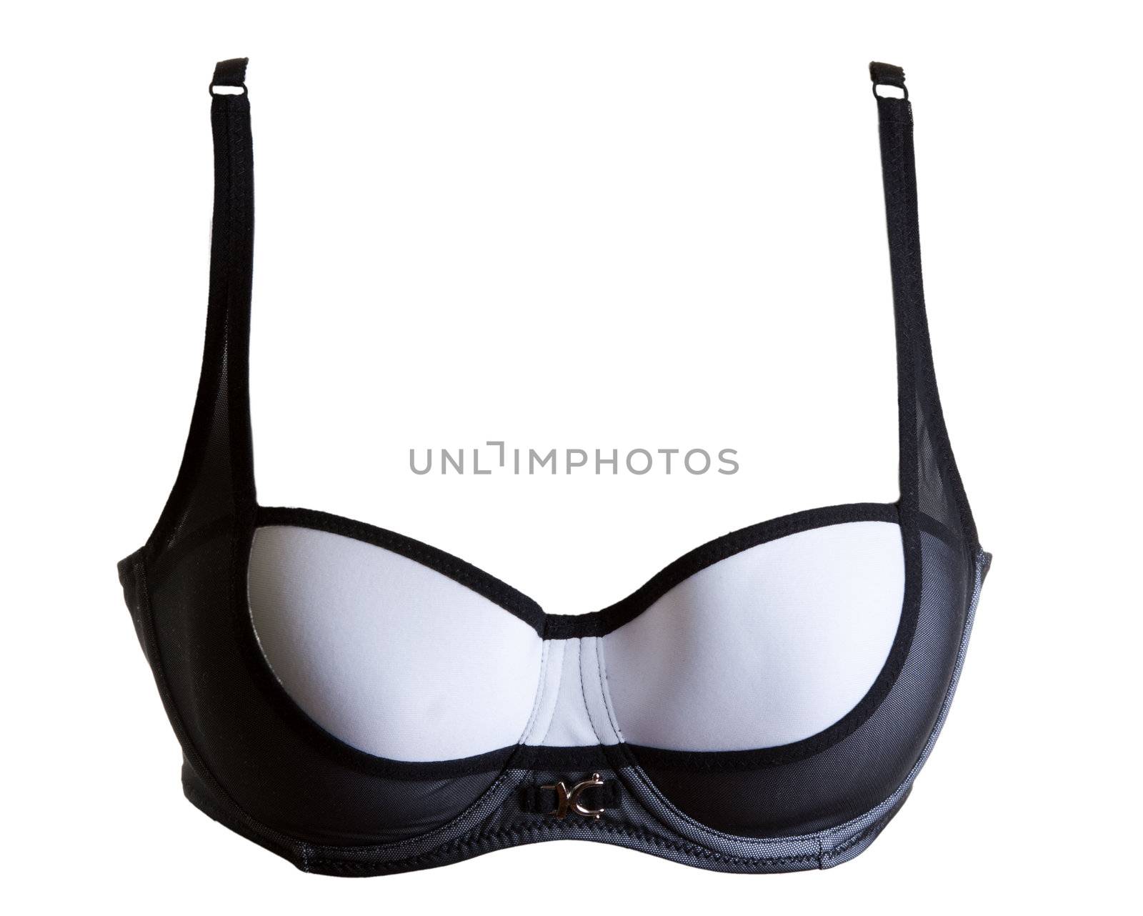 black bra isolated on a white background