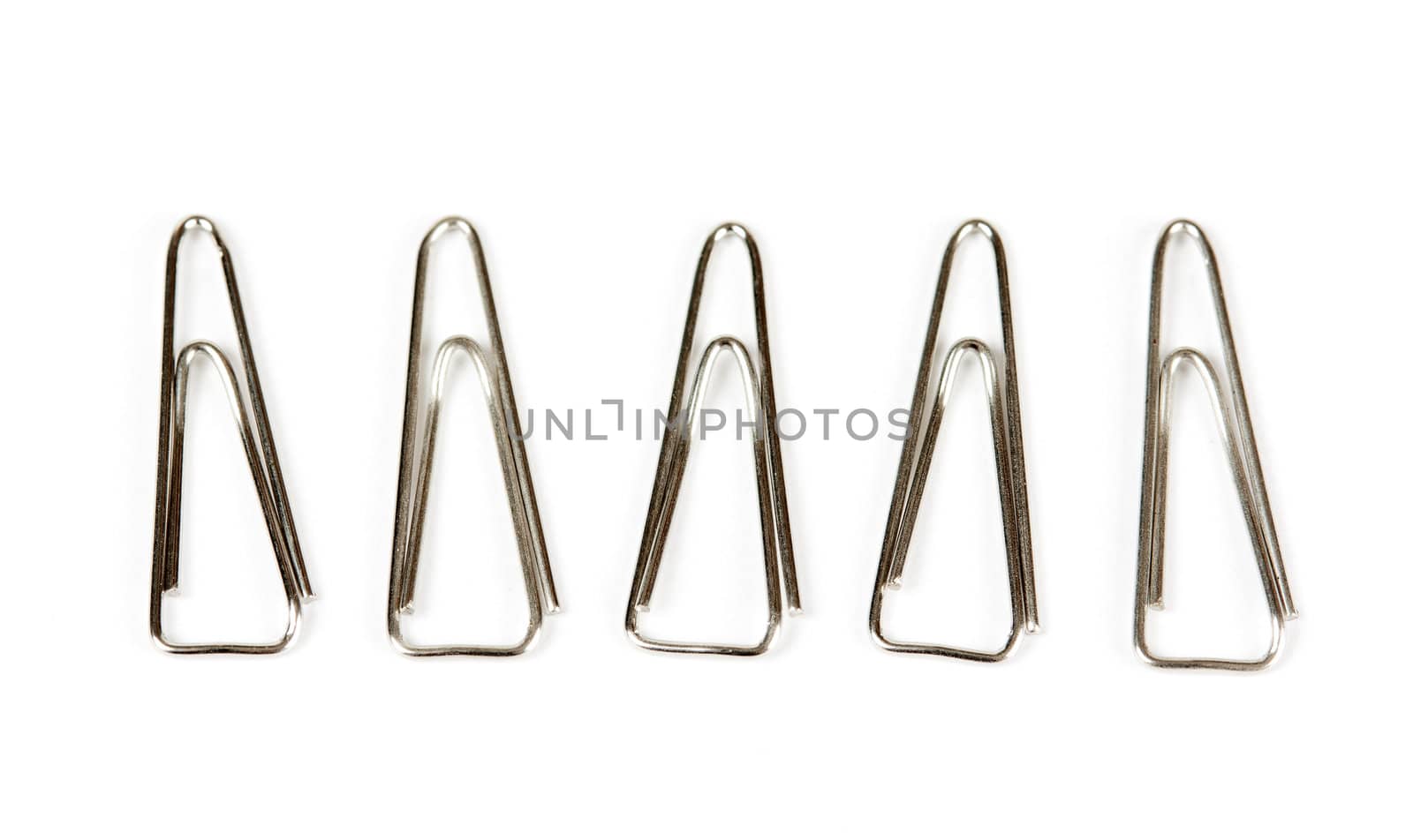 steel staples office isolated on a white background