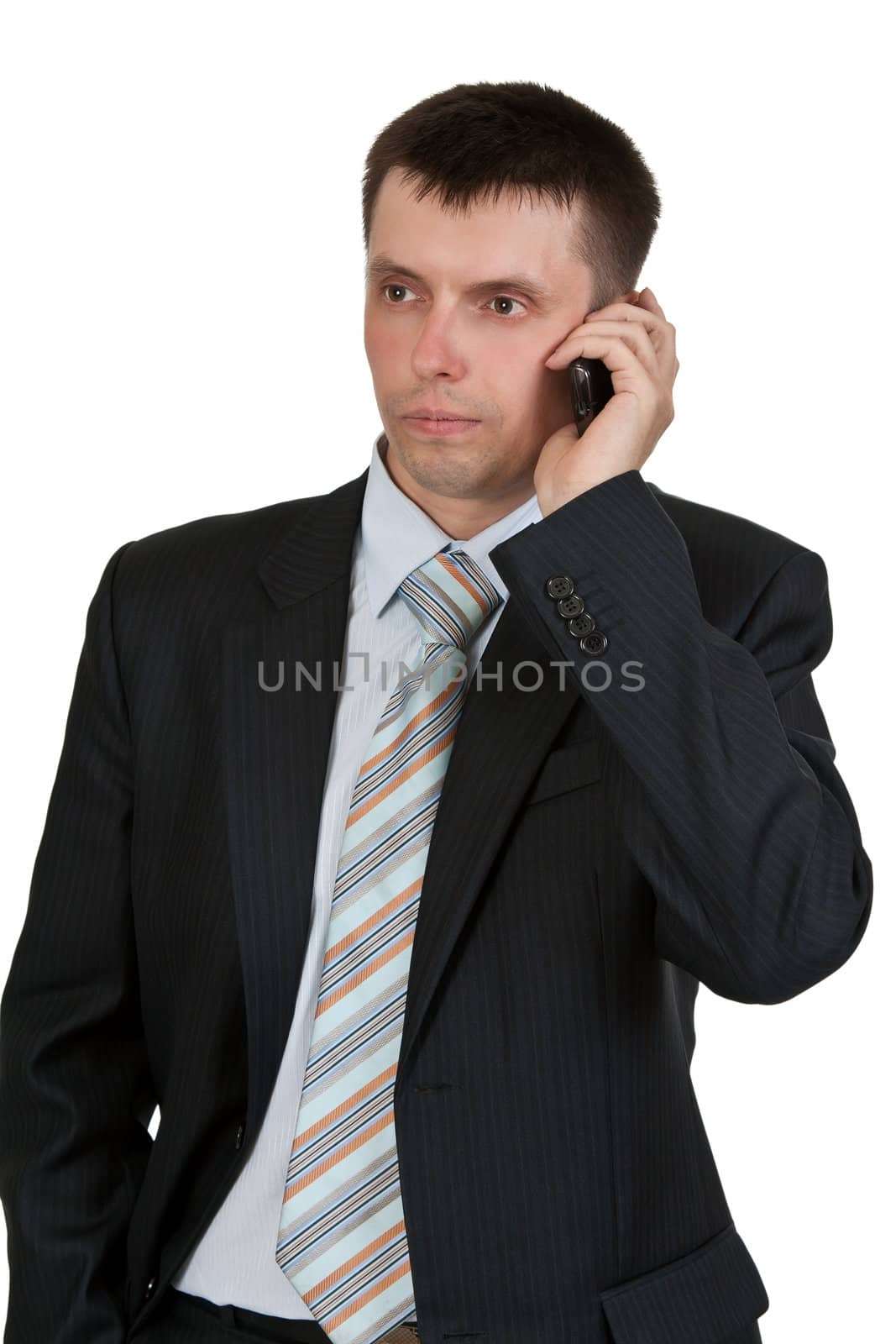 businessman talking on the phone by RuslanOmega