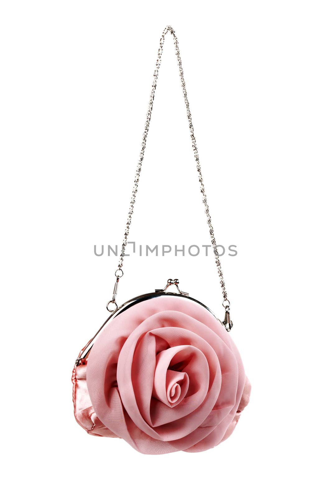 pink ladies small pouch isolated on white background