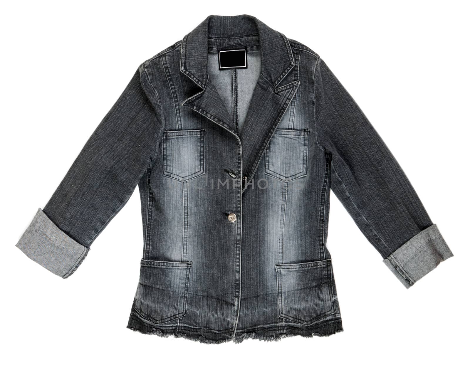 denim jacket isolated on a white background