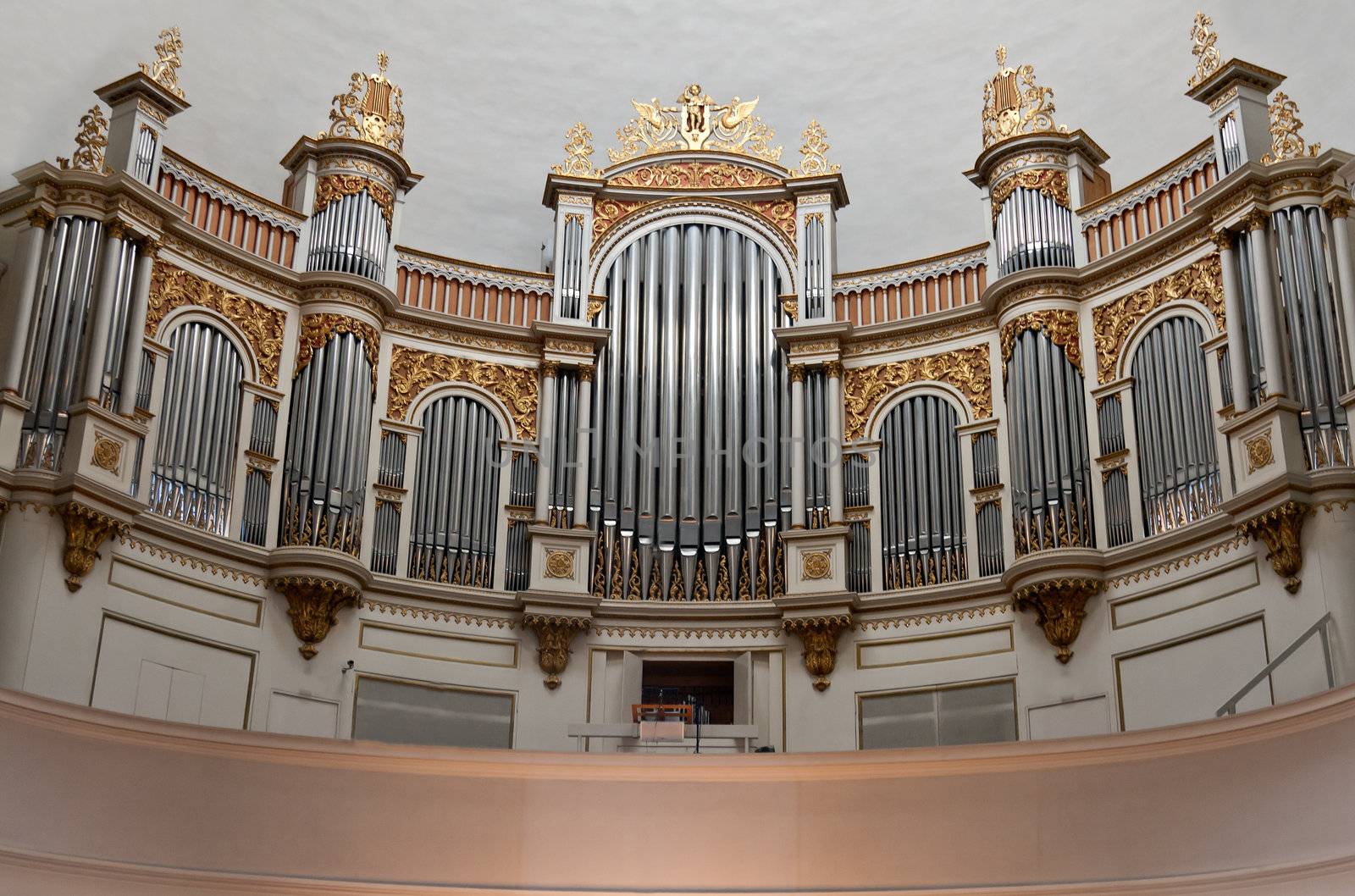 Old organ in the church in Helsinki, Finland