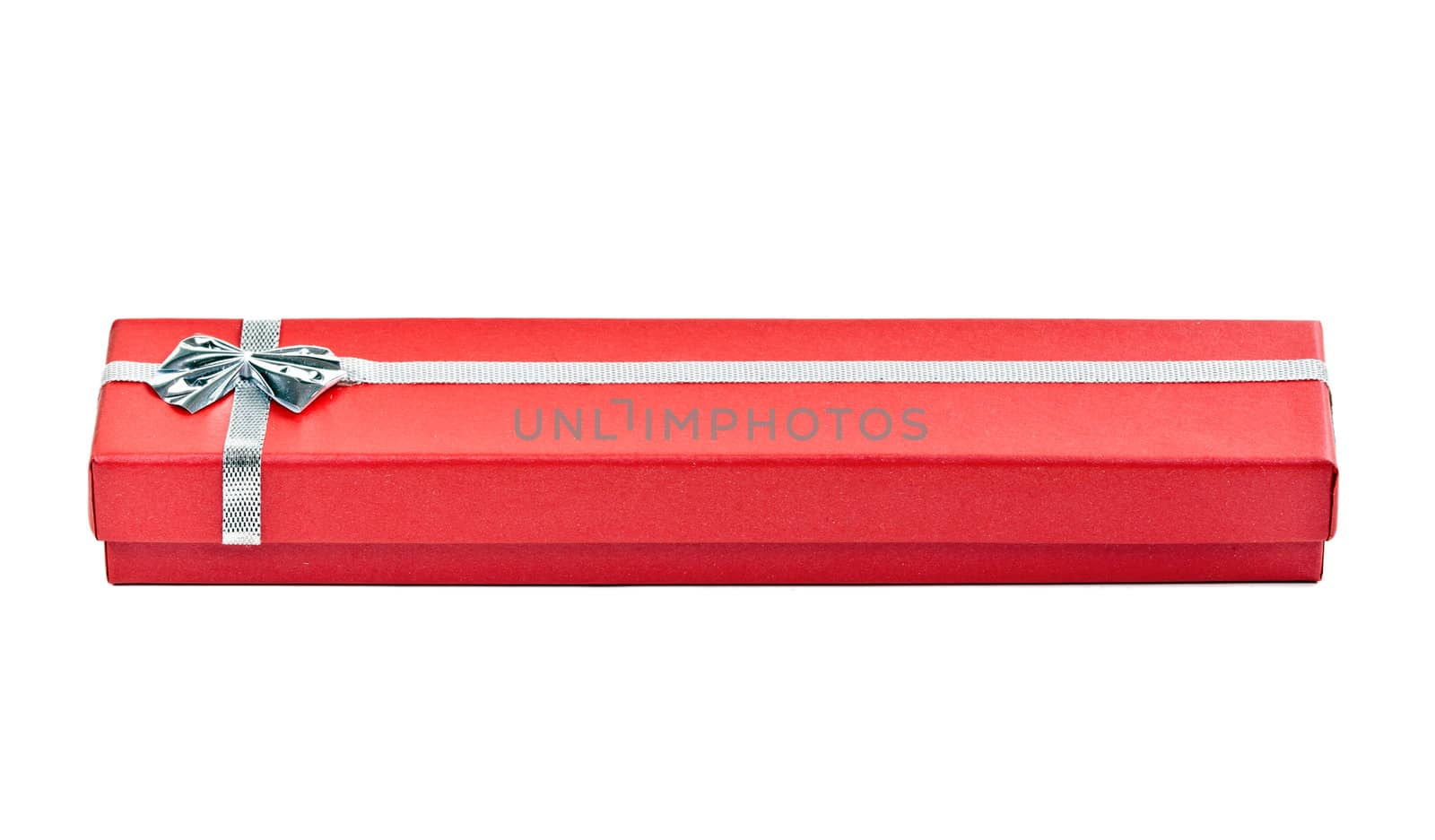 red gift box isolated on a white background