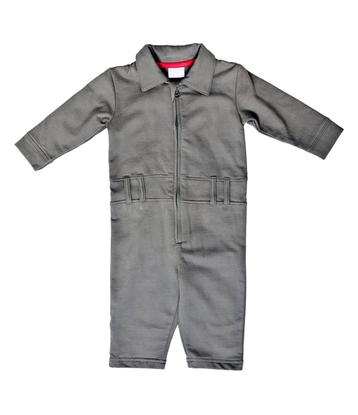 Gray romper isolated on a white background