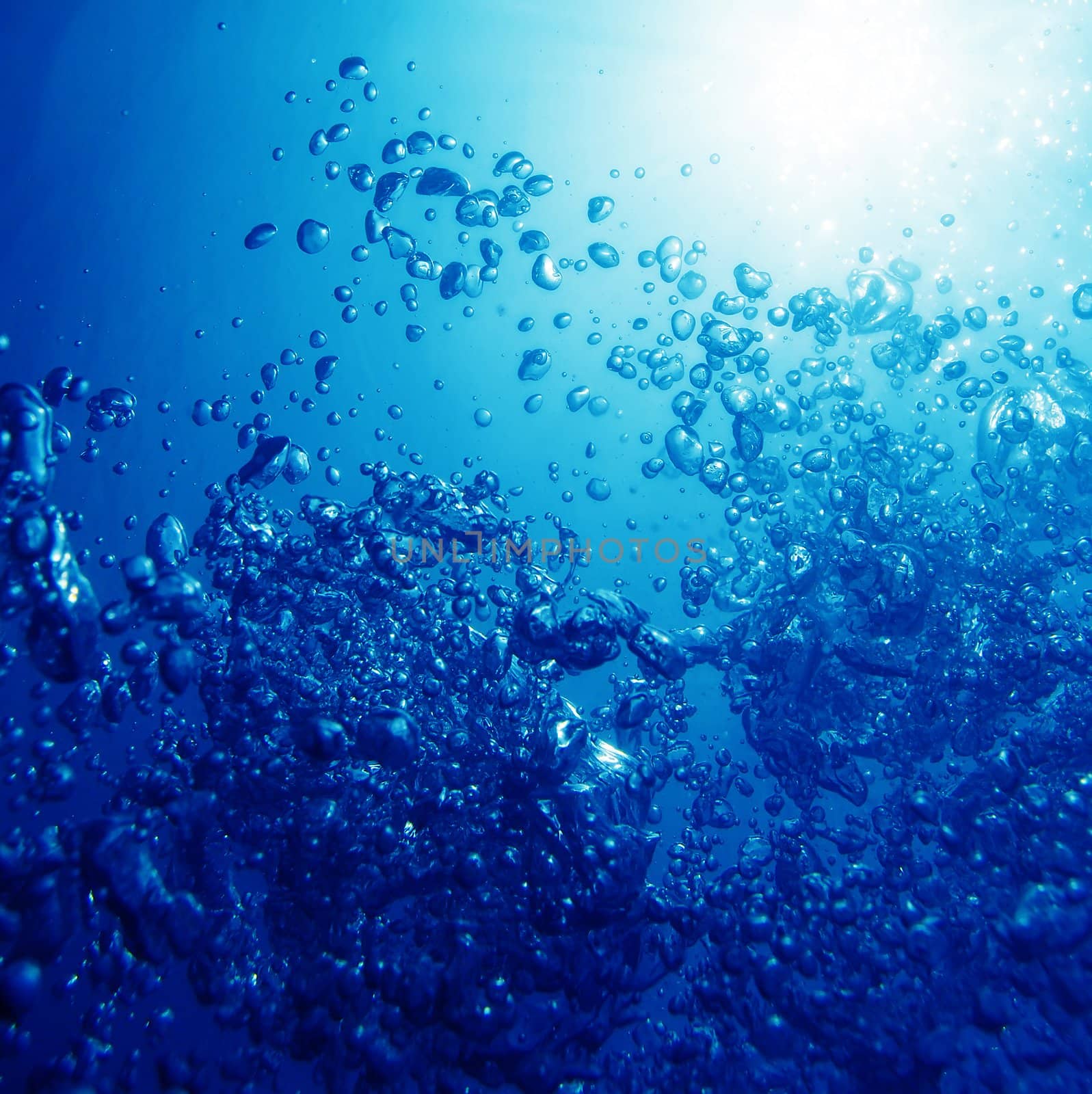 air bubbles in fresh water nice for backgrounds