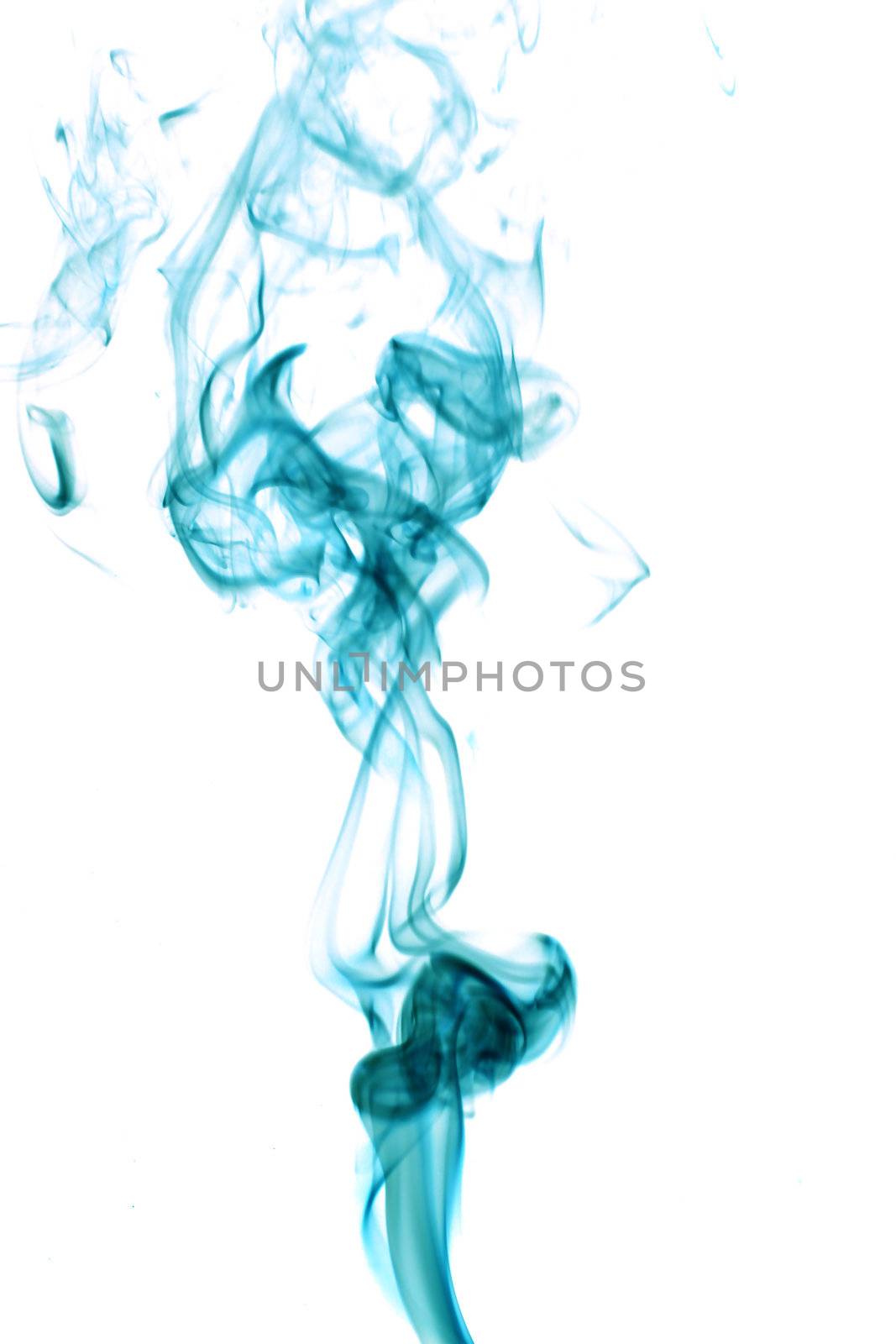 blue smoke abstract background close up