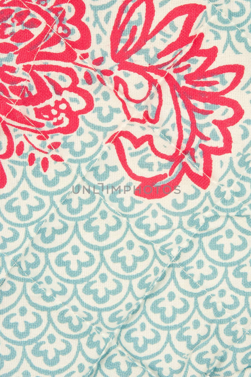 textile background, fabric flower pattern