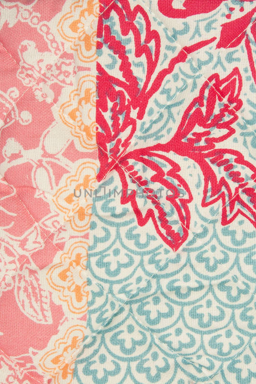 textile background, fabric flower pattern