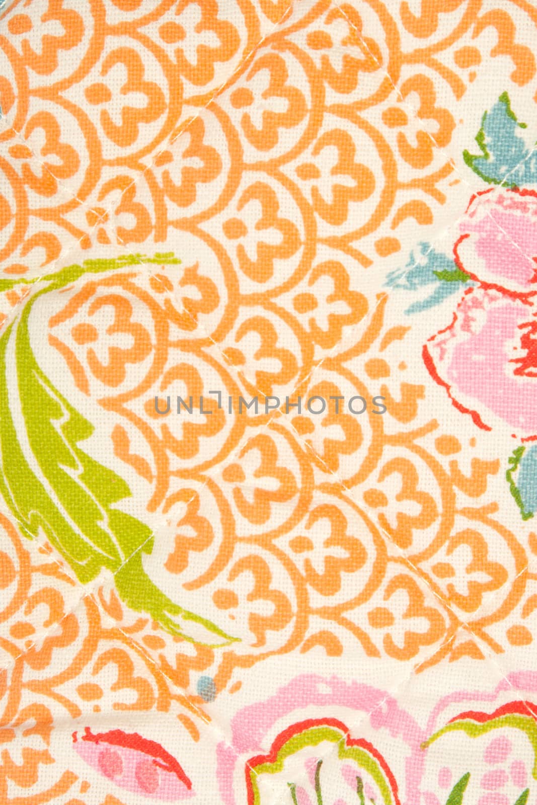 textile background, fabric flower pattern