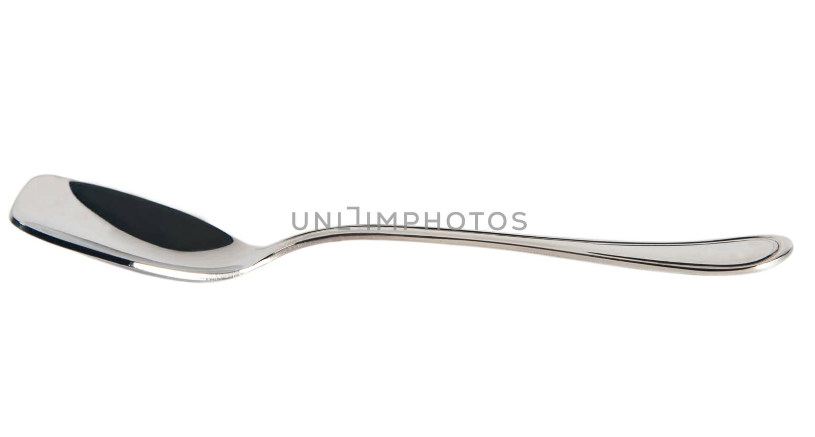 Ice cream spoon isolated on white