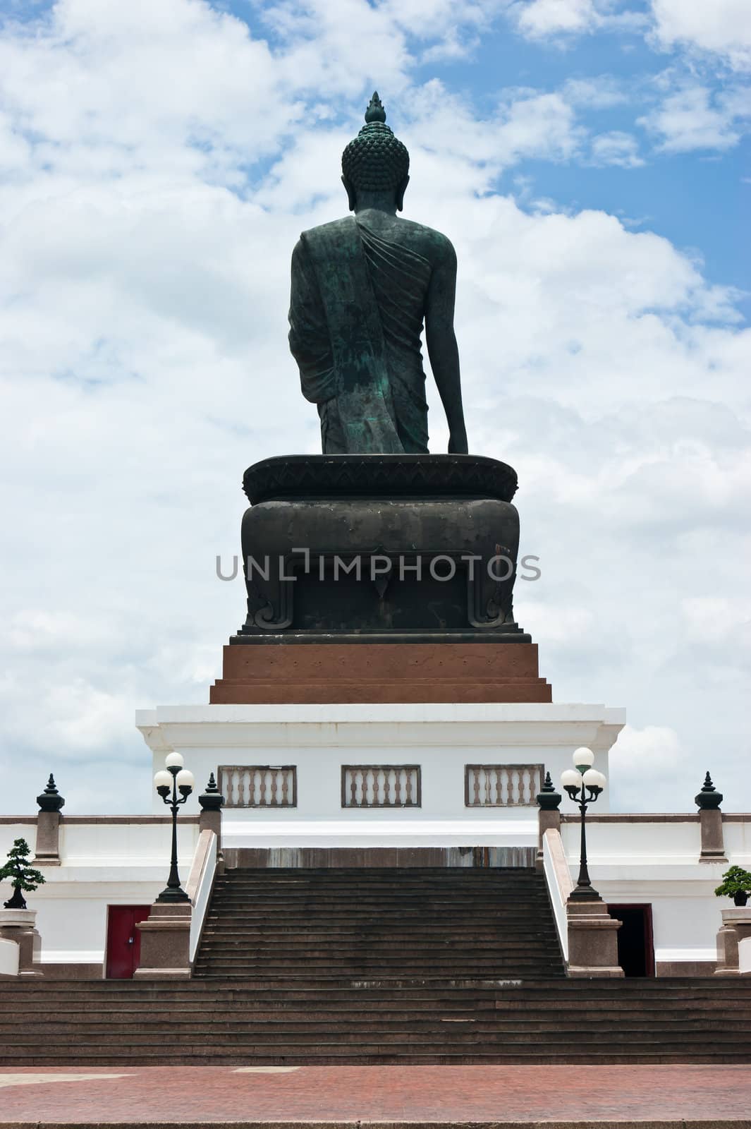 ancient buddha statue is heritage of thailand