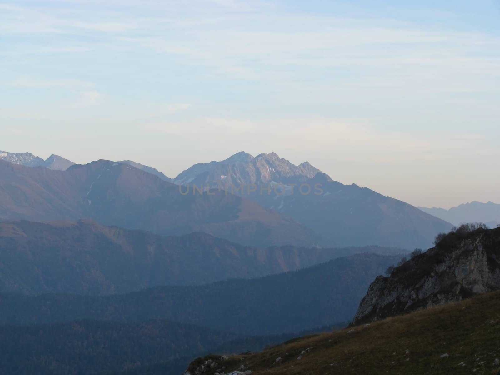 Mountains of northwest caucasus